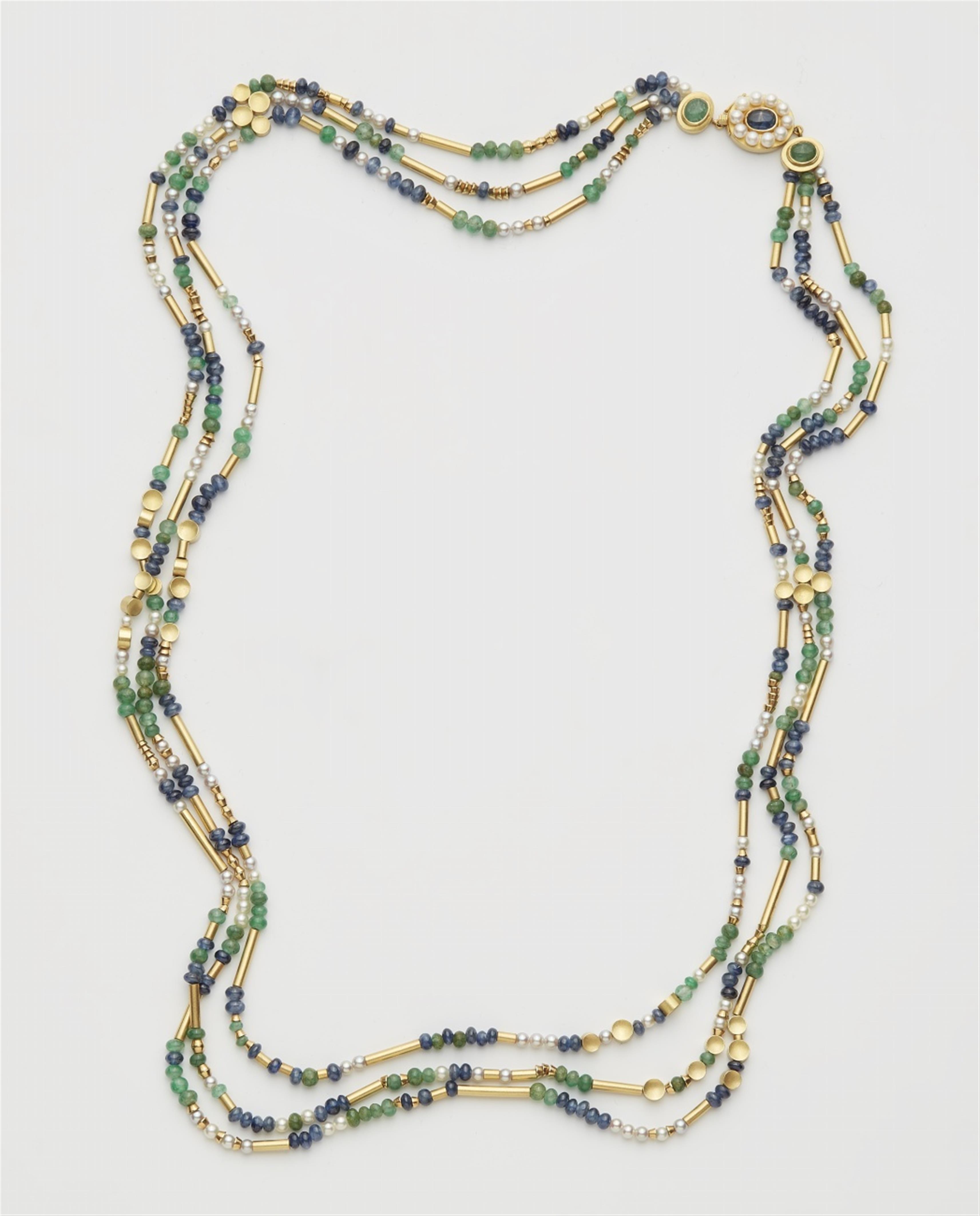 Perlenkette mit Multicolorsteinen - image-1