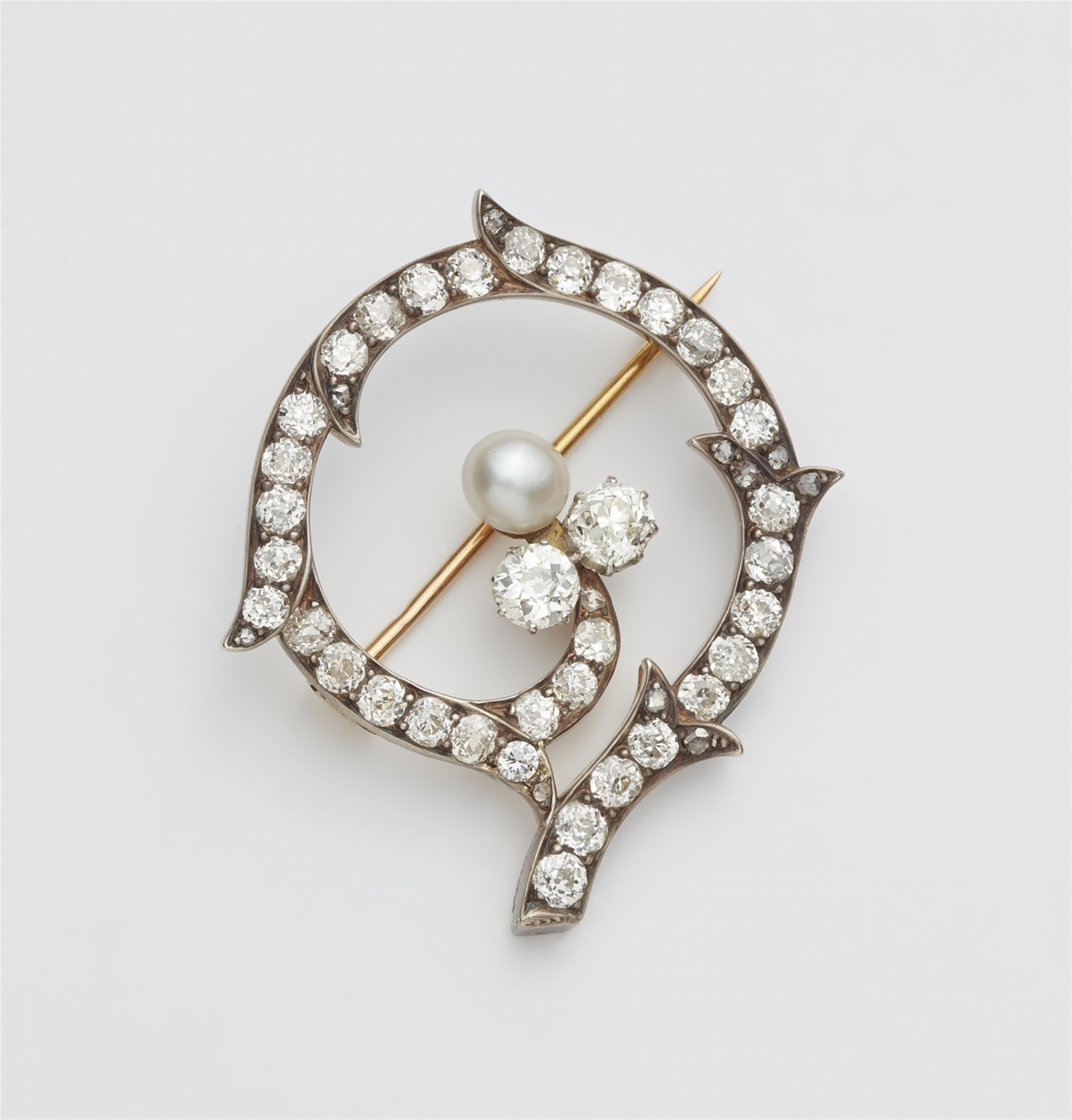 A Belle Epoque diamond brooch - image-1