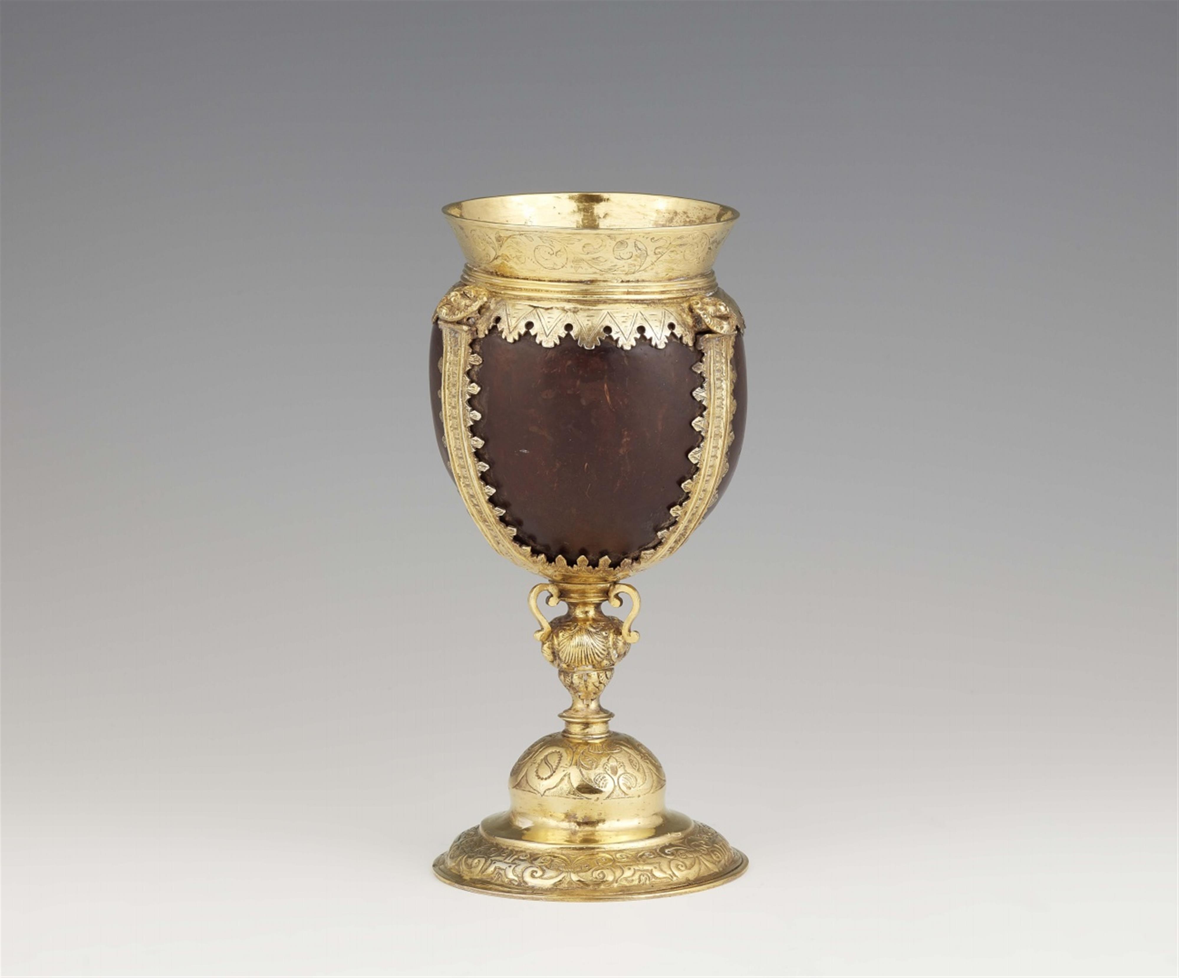 A Nuremberg silver coconut goblet - image-1
