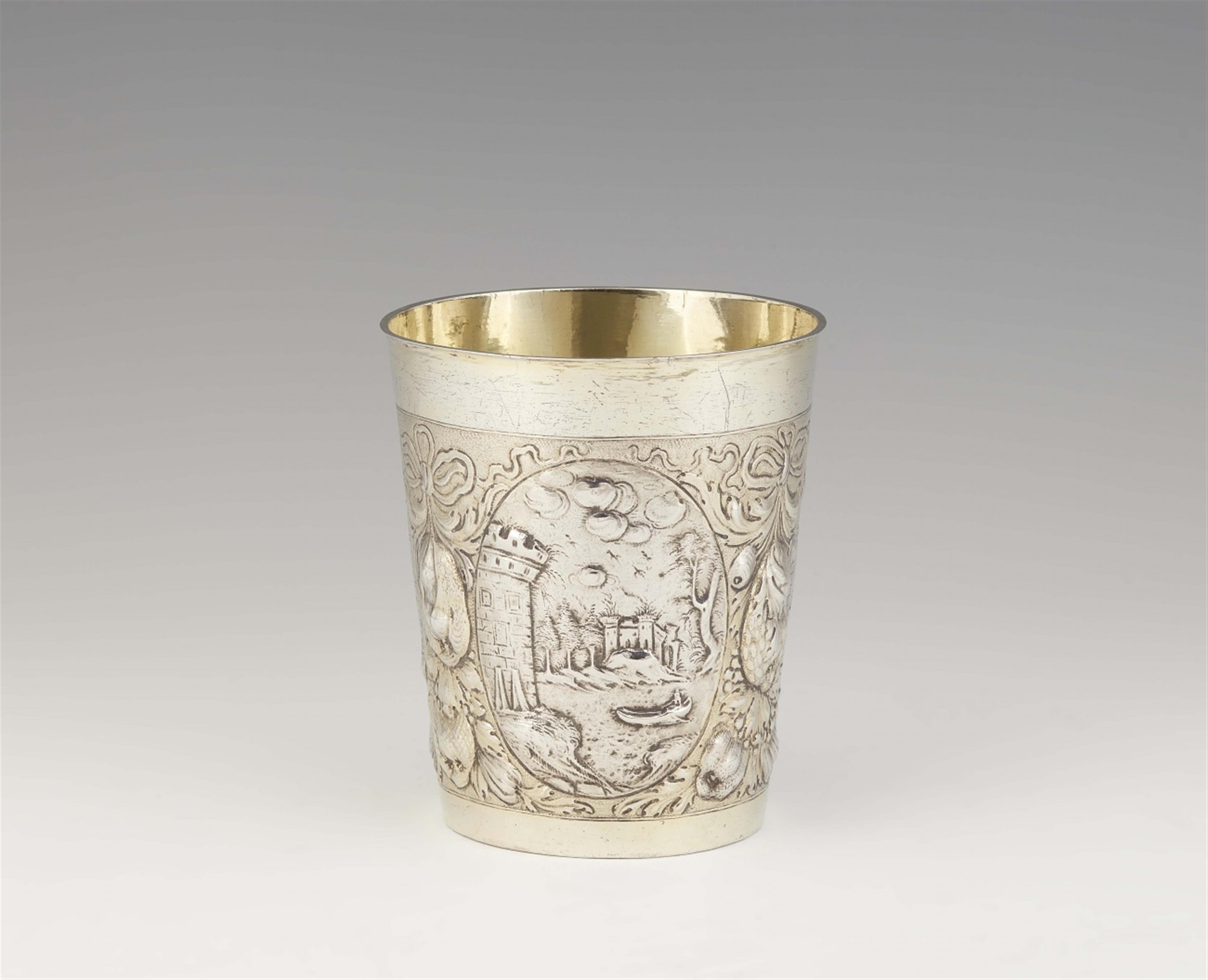 A large Ulm silver beaker - image-1