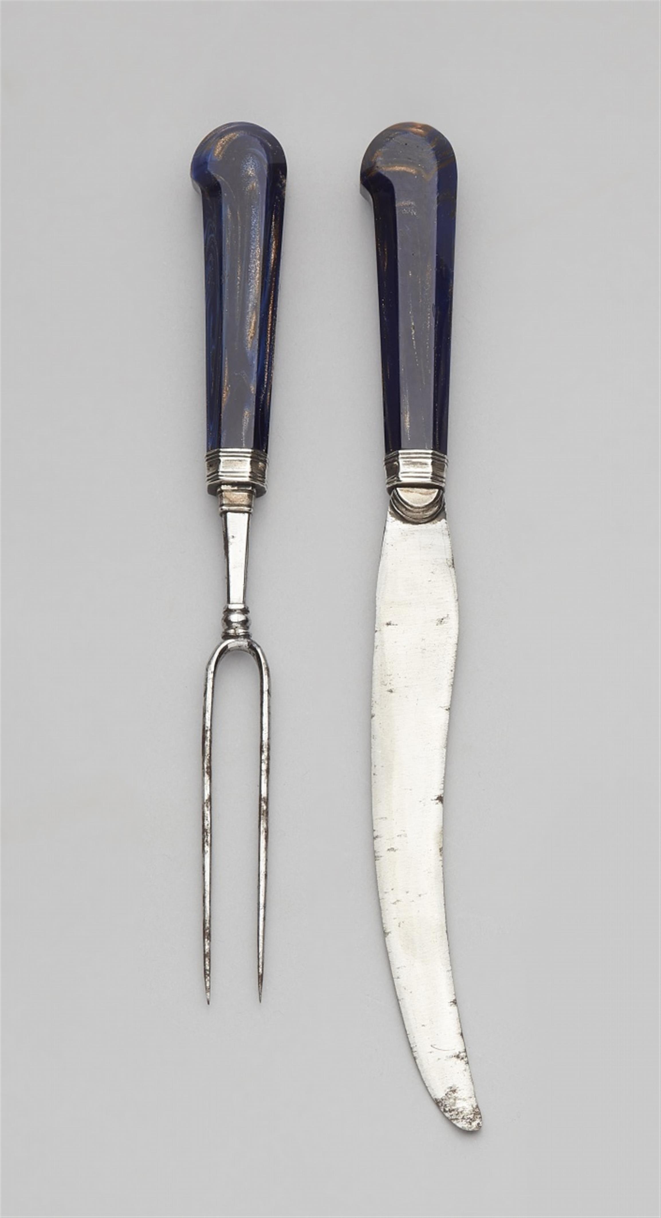 A Venetian silver mounted cutlery set - image-1