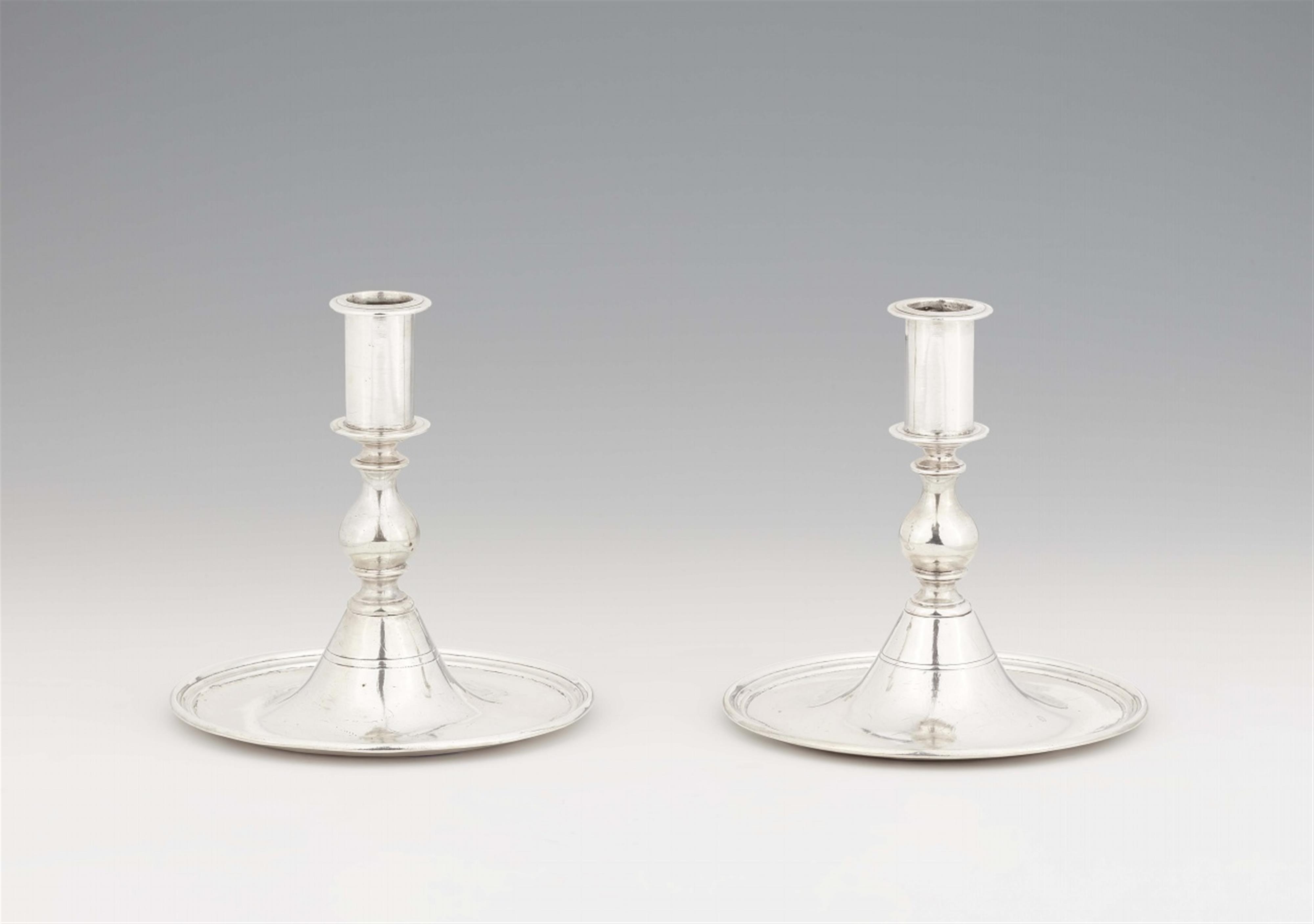 A pair of Spanish silver candlesticks - image-1