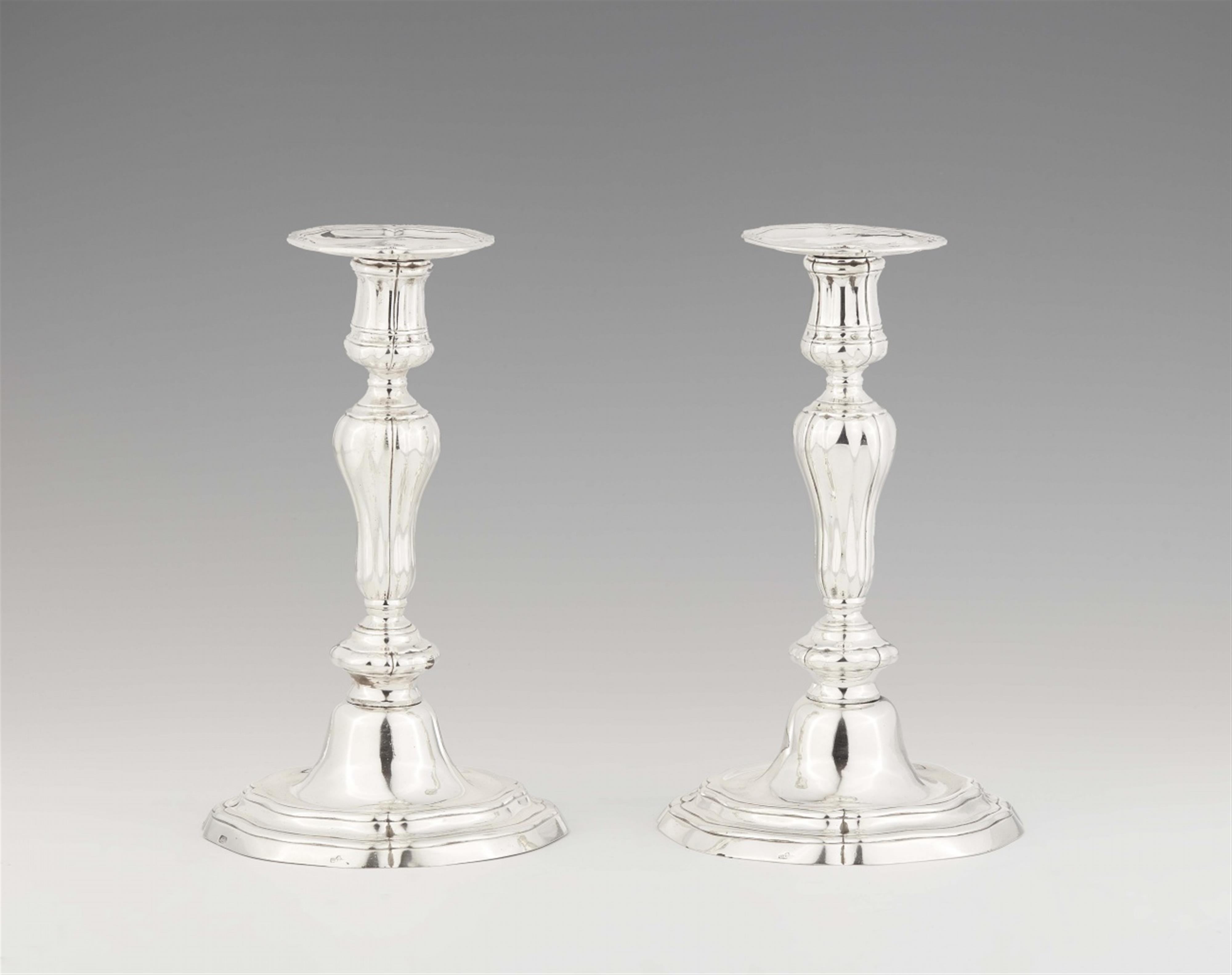 A pair of Spanish silver candlesticks - image-1