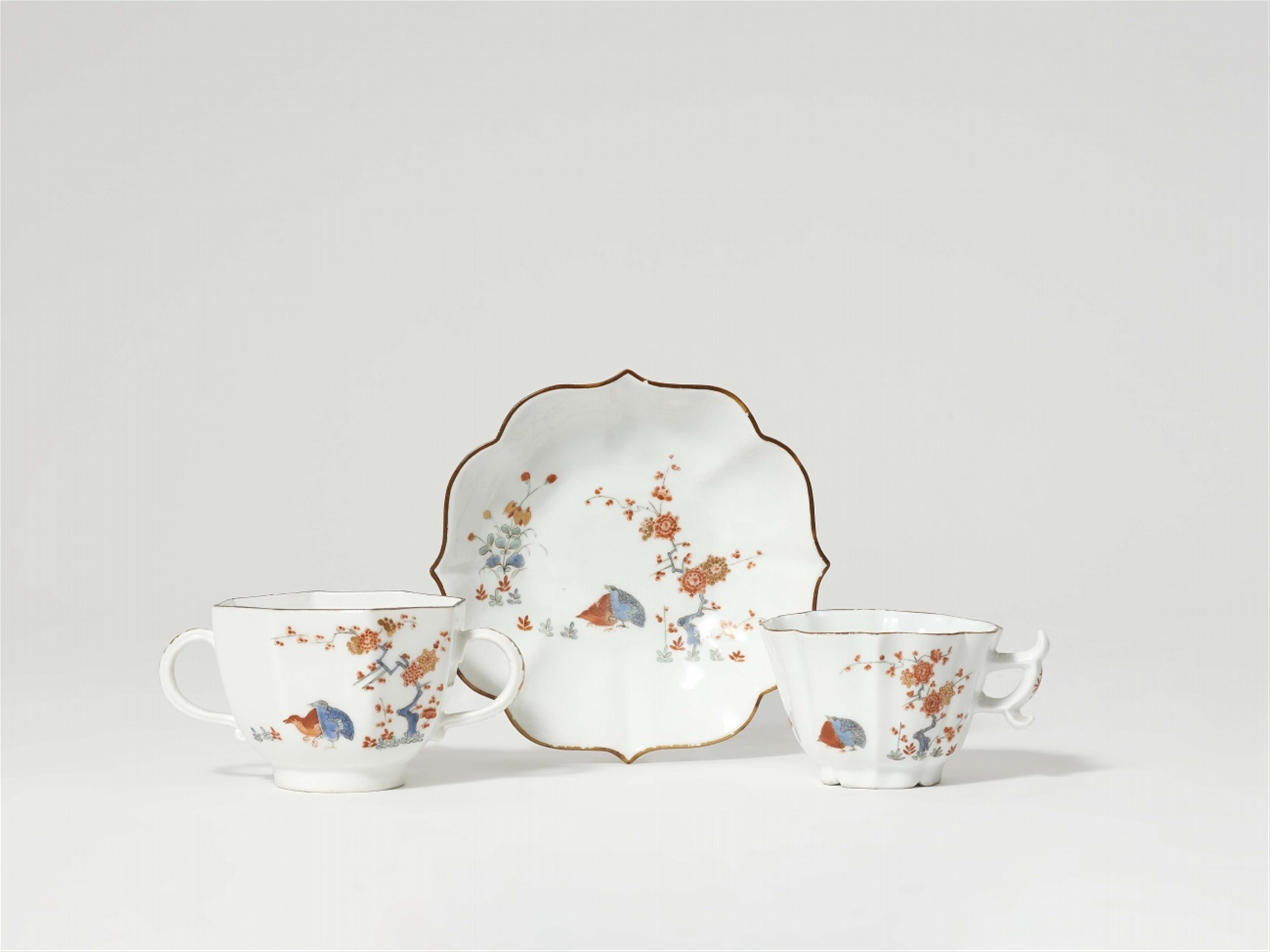 Three items of Meissen porcelain with quail motifs - image-1