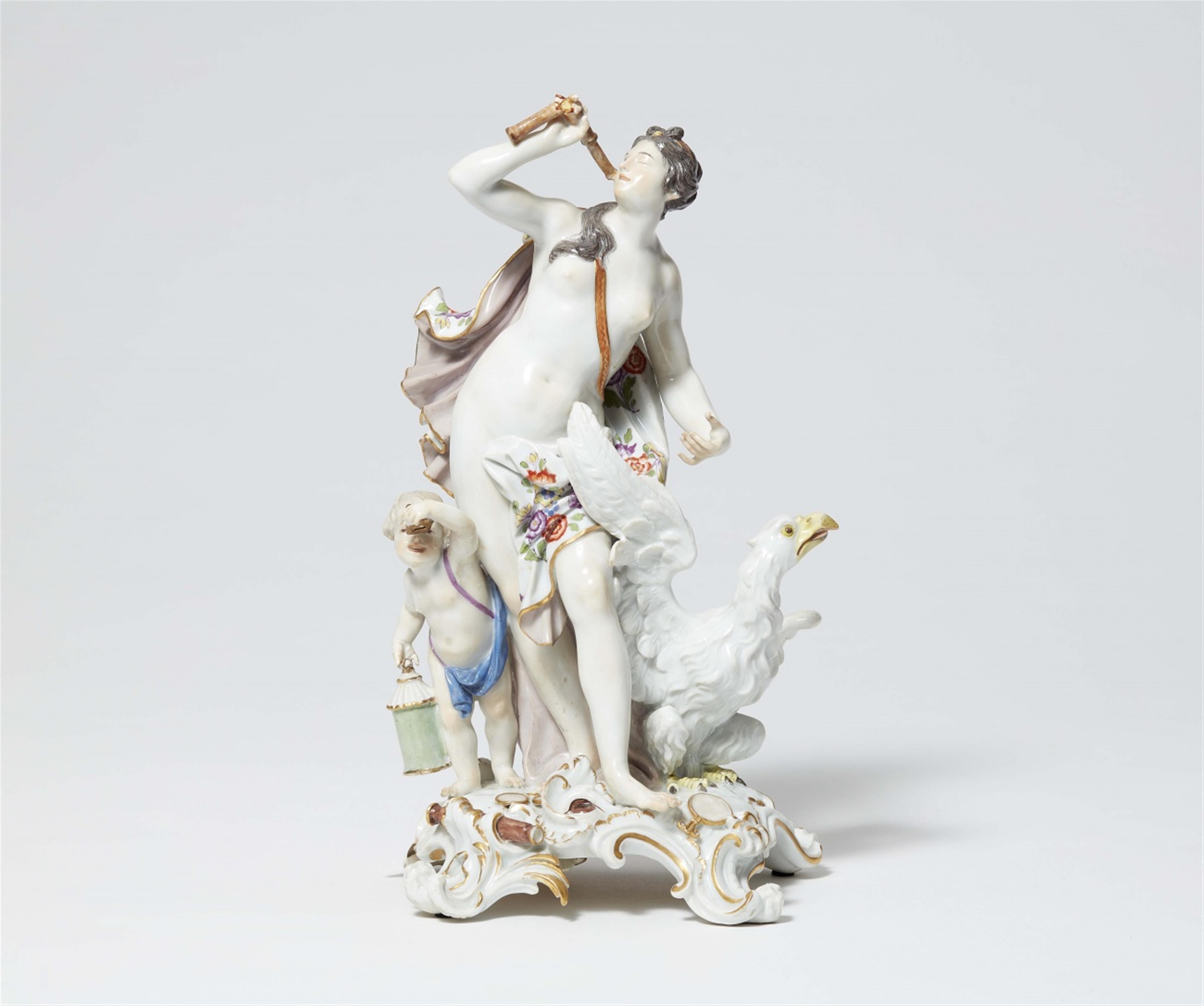 A Meissen porcelain figure as an allegory of sight / the face - image-1