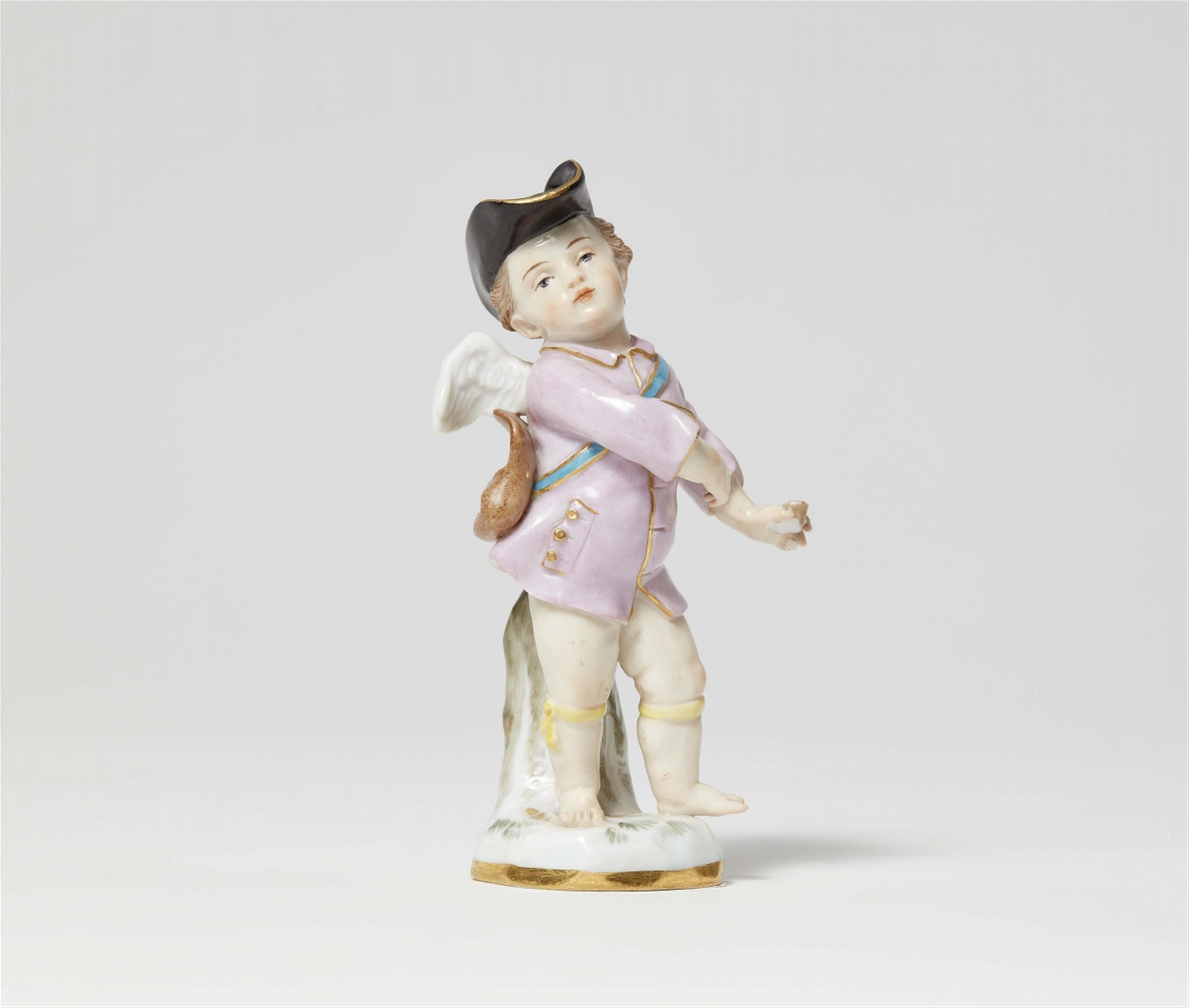 A Meissen porcelain figure of a putto as a shepherd - image-2