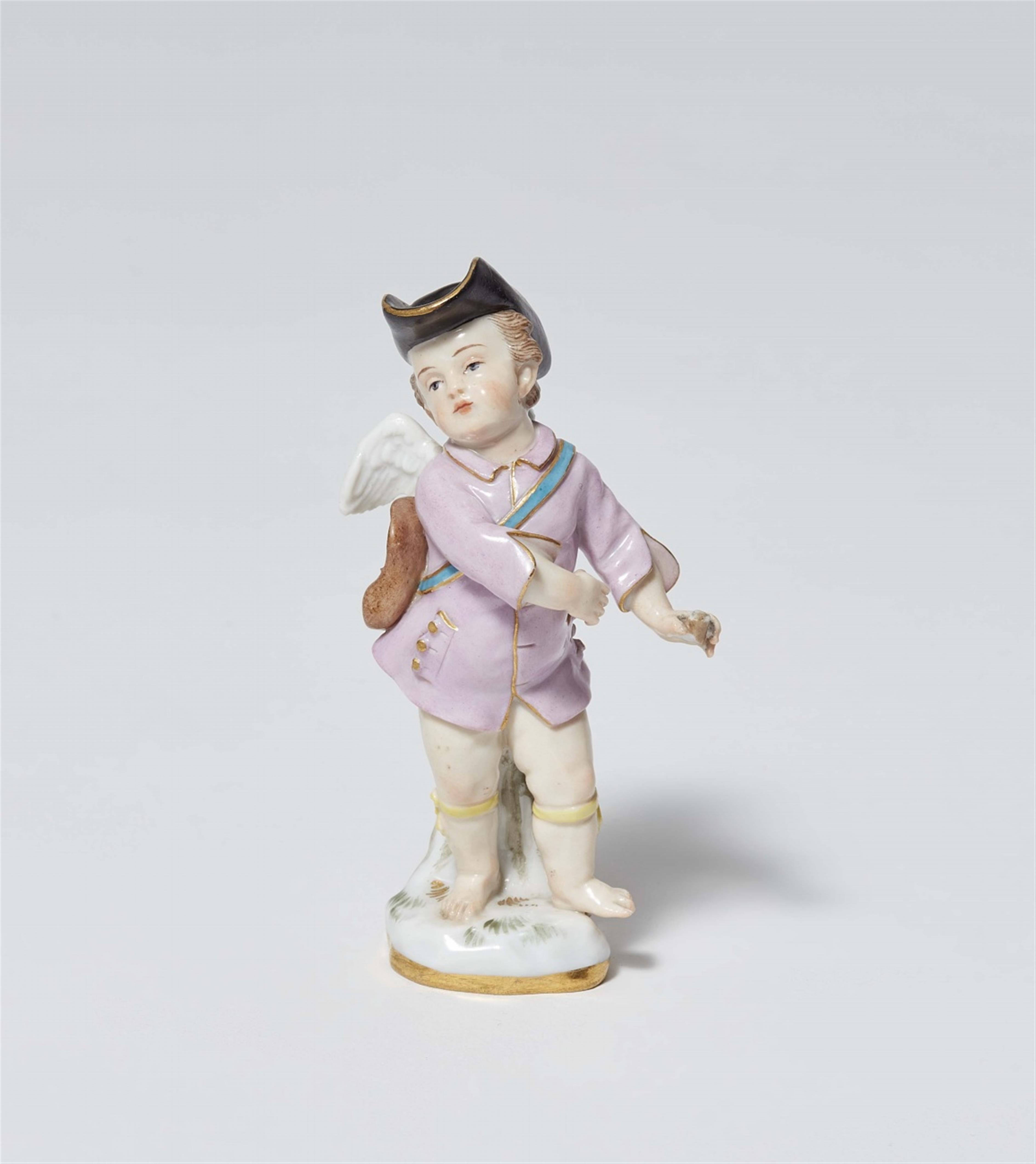 A Meissen porcelain figure of a putto as a shepherd - image-1