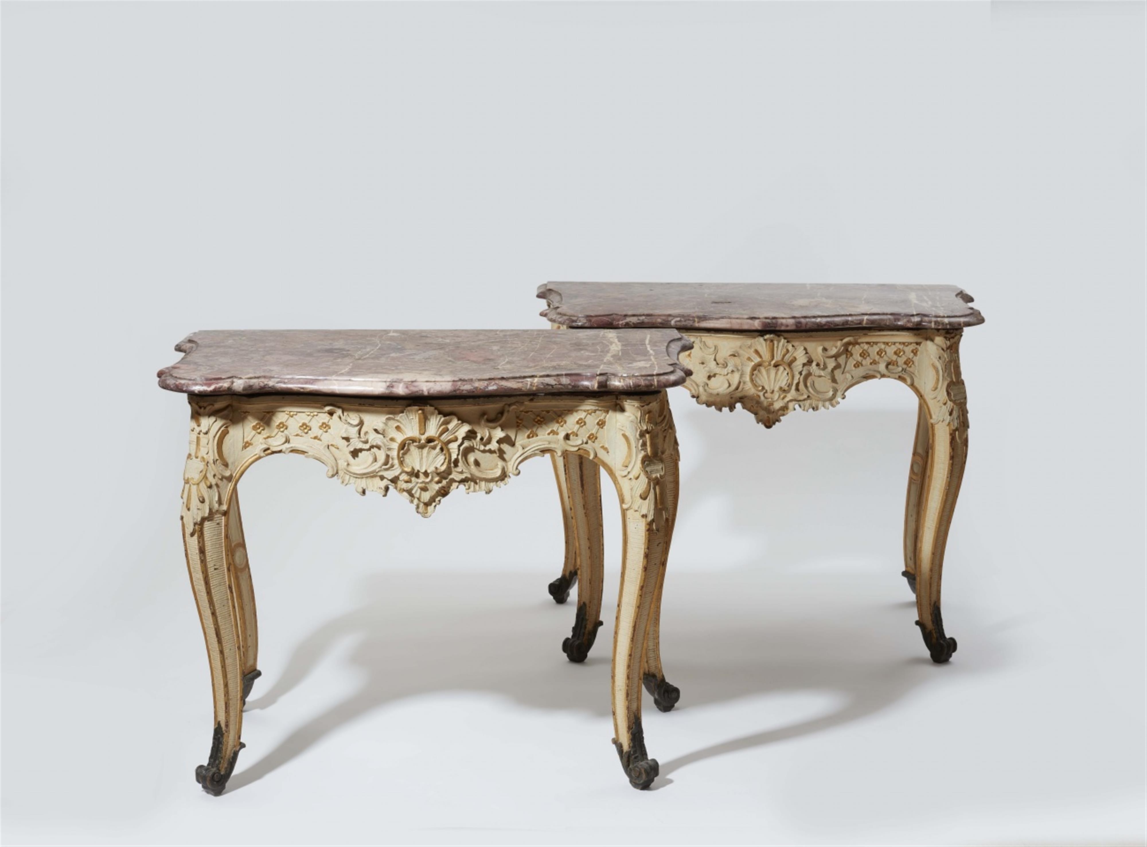 A pair of Baroque console tables - image-1