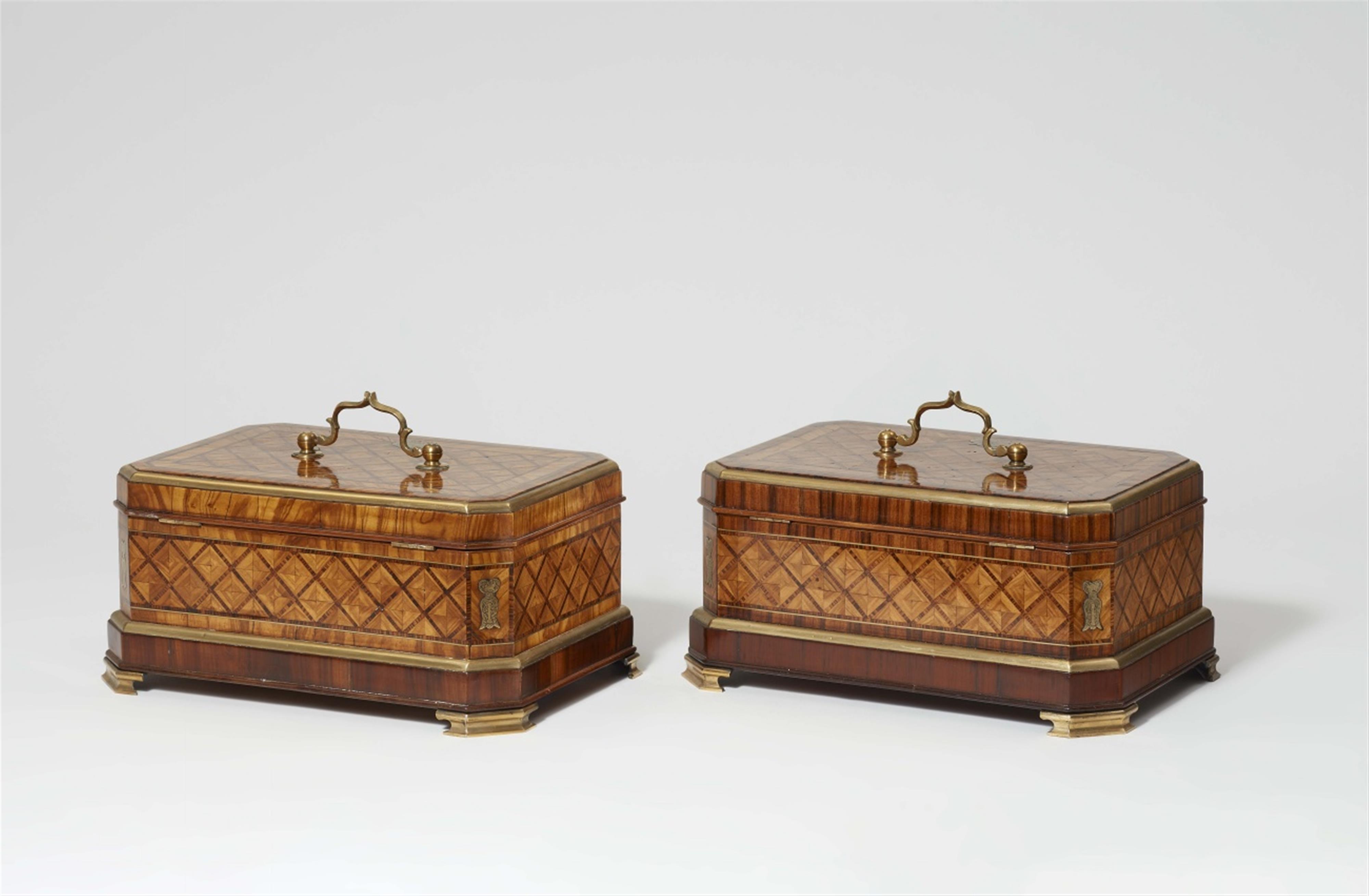 A pair of unique museum quality boxes by Abraham Roentgen - image-2