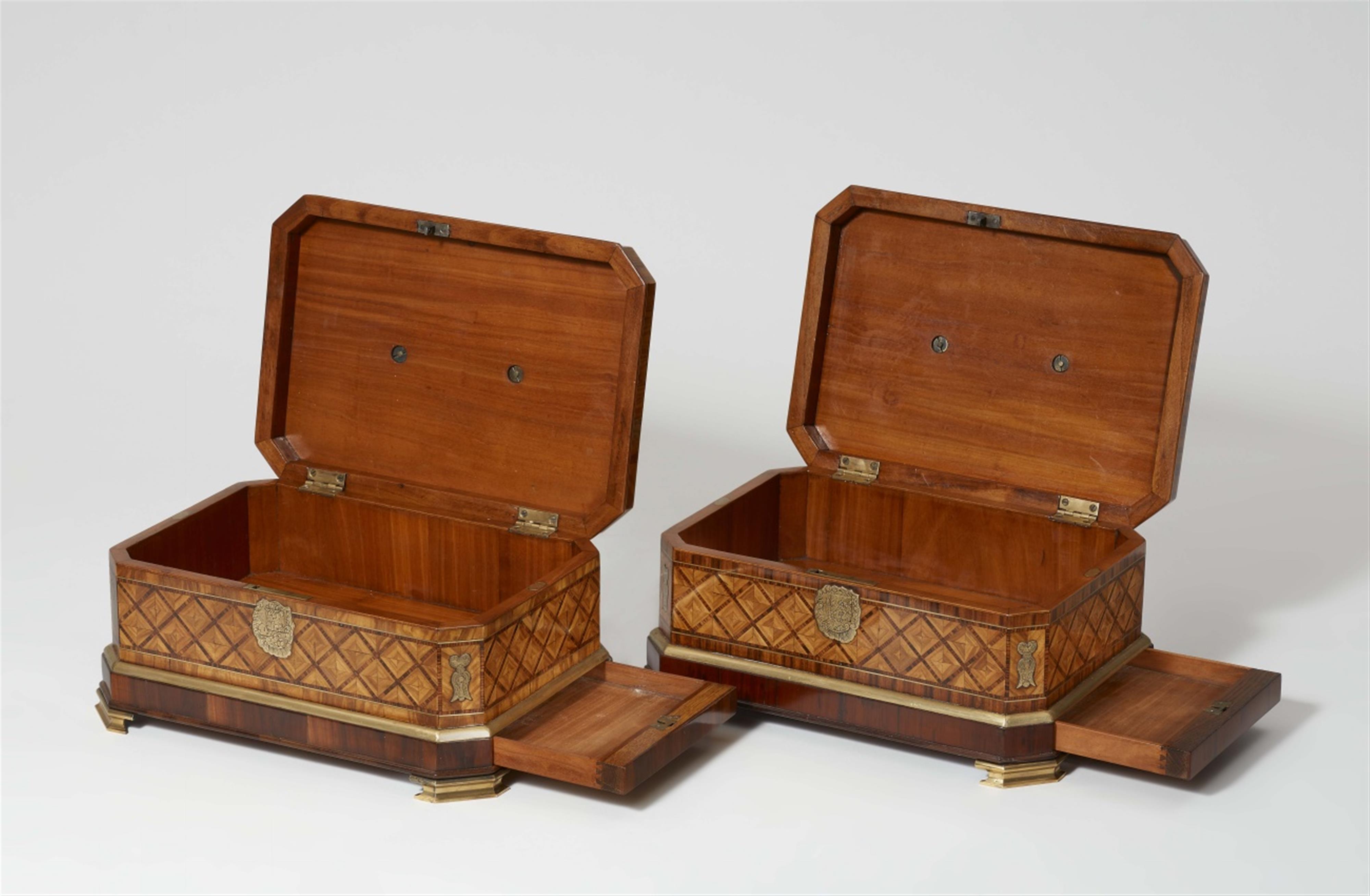 A pair of unique museum quality boxes by Abraham Roentgen - image-3