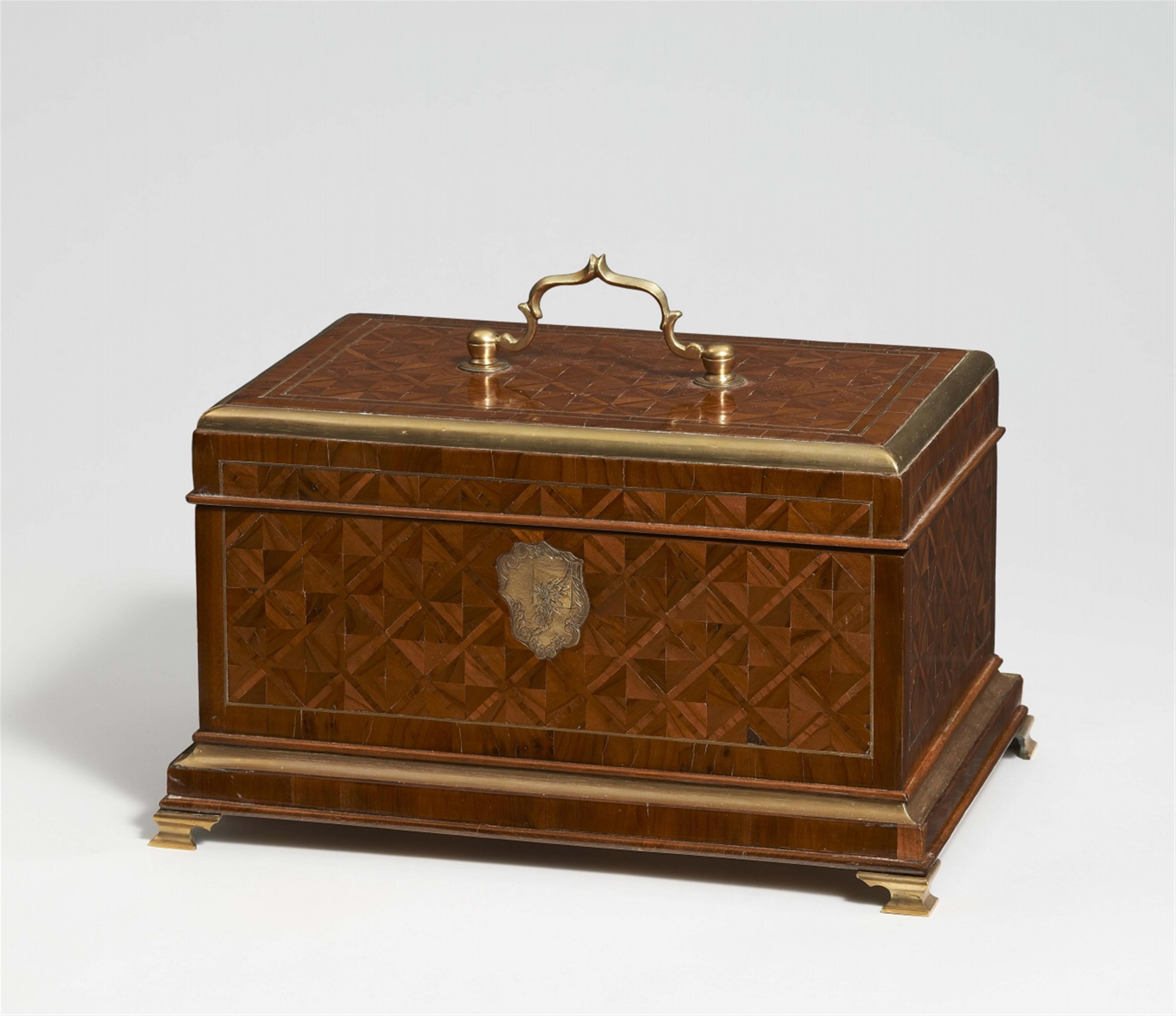 A large cherry wood box by Abraham Roentgen - image-1