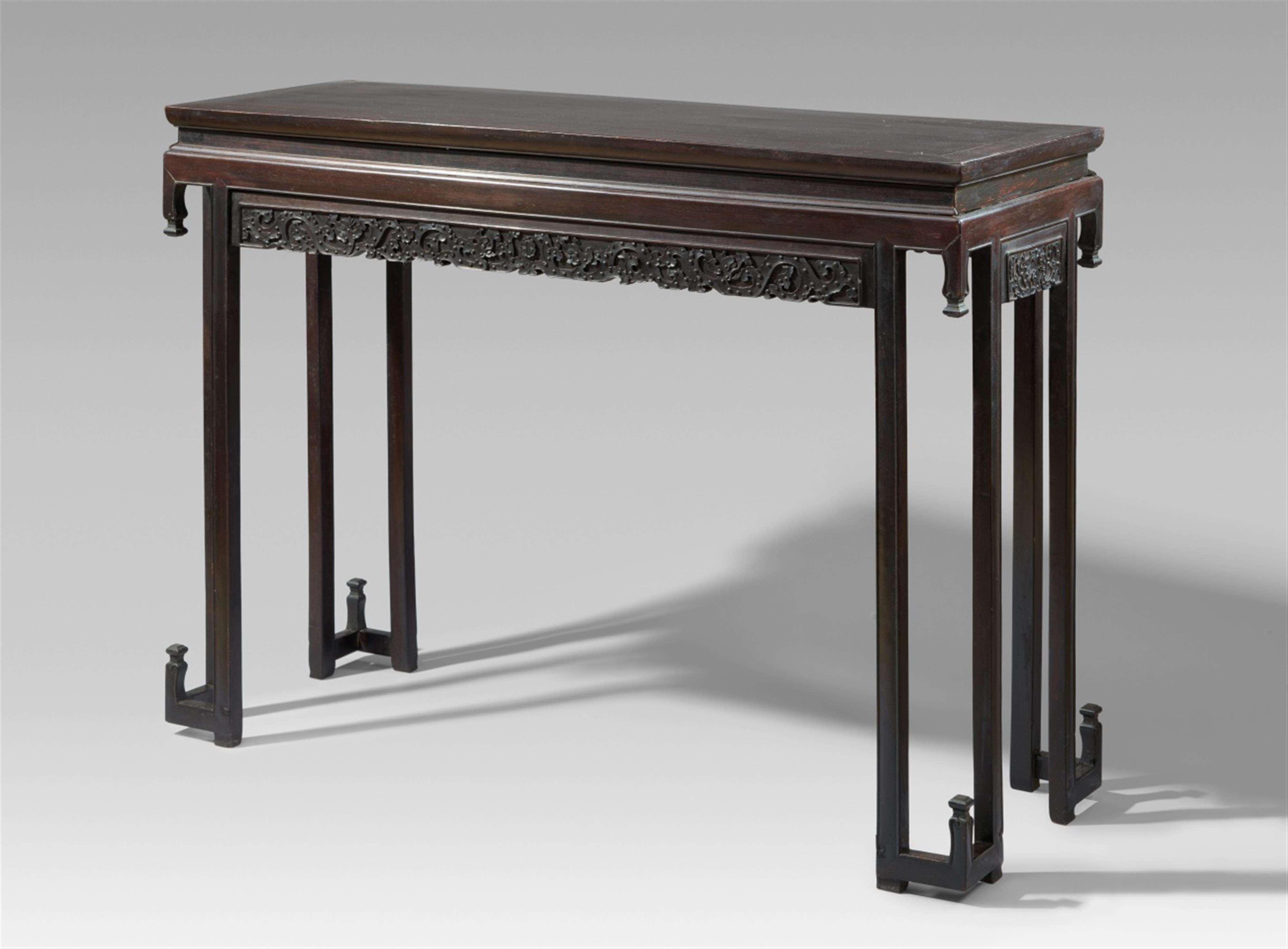 A dark hardwood table. Early 20th century - image-1