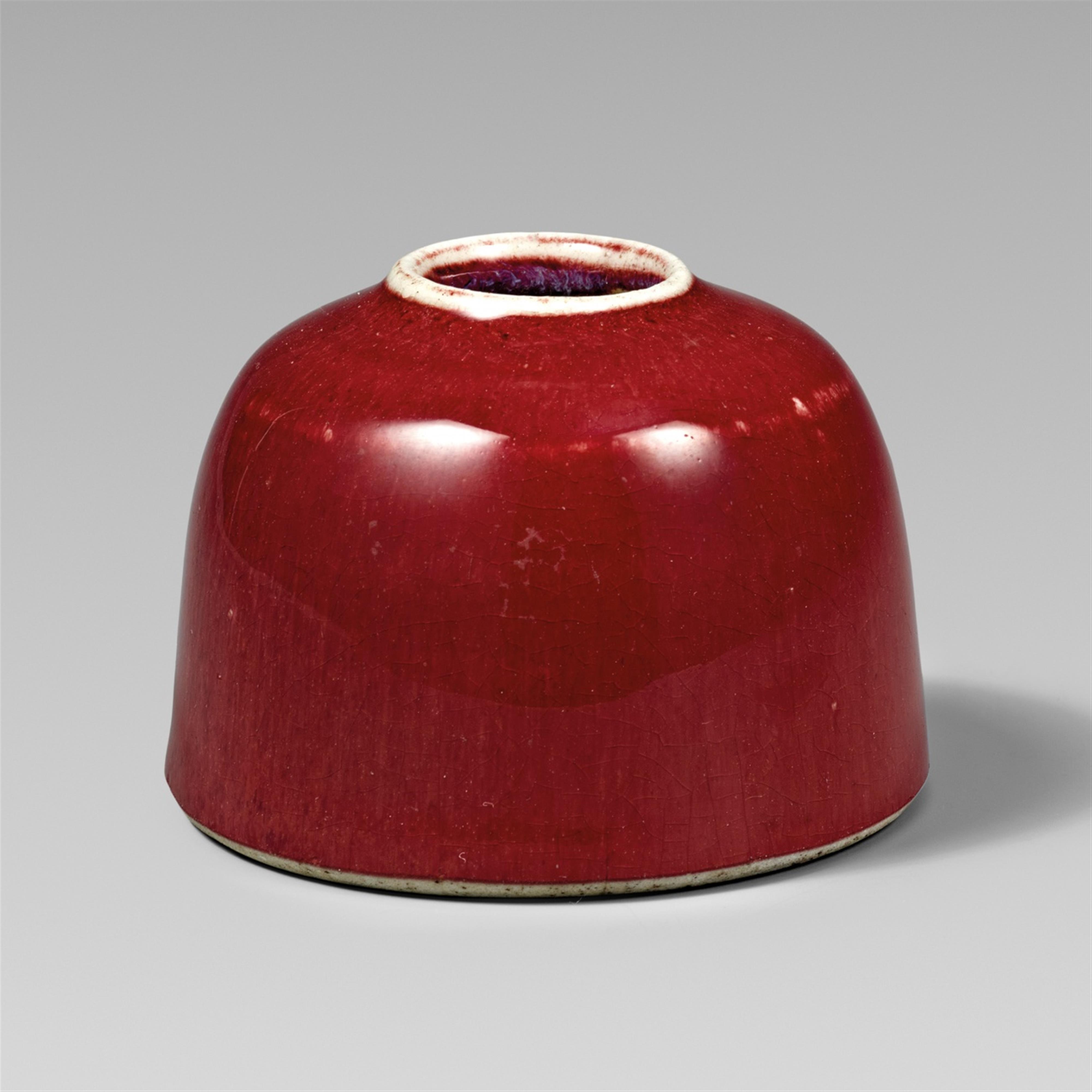 A sang de boeuf-glazed "beehive" waterpot. 19th/20th century - image-1