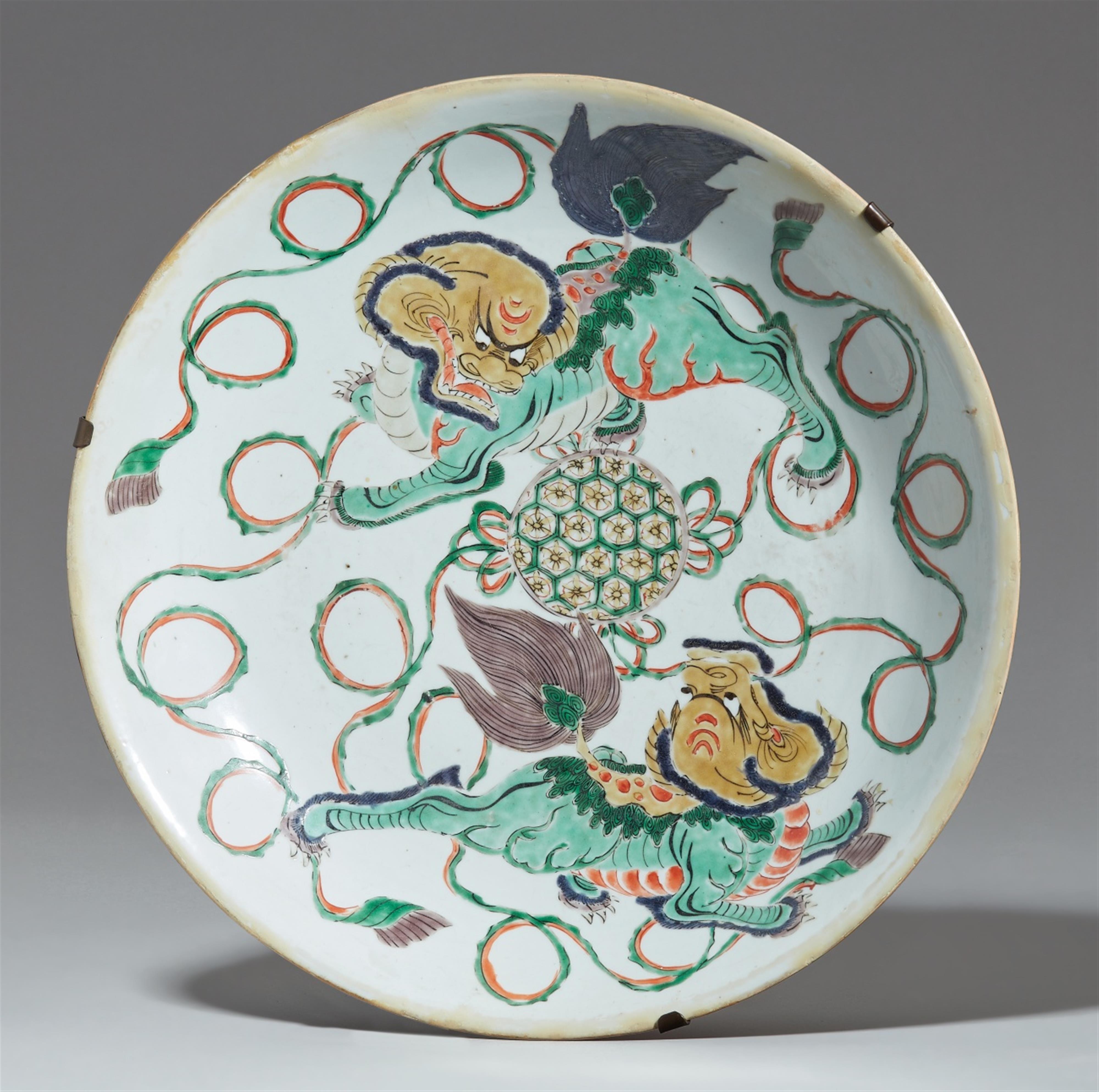 Große famille verte-Schale. Kangxi-Periode (1662-1722) - image-1