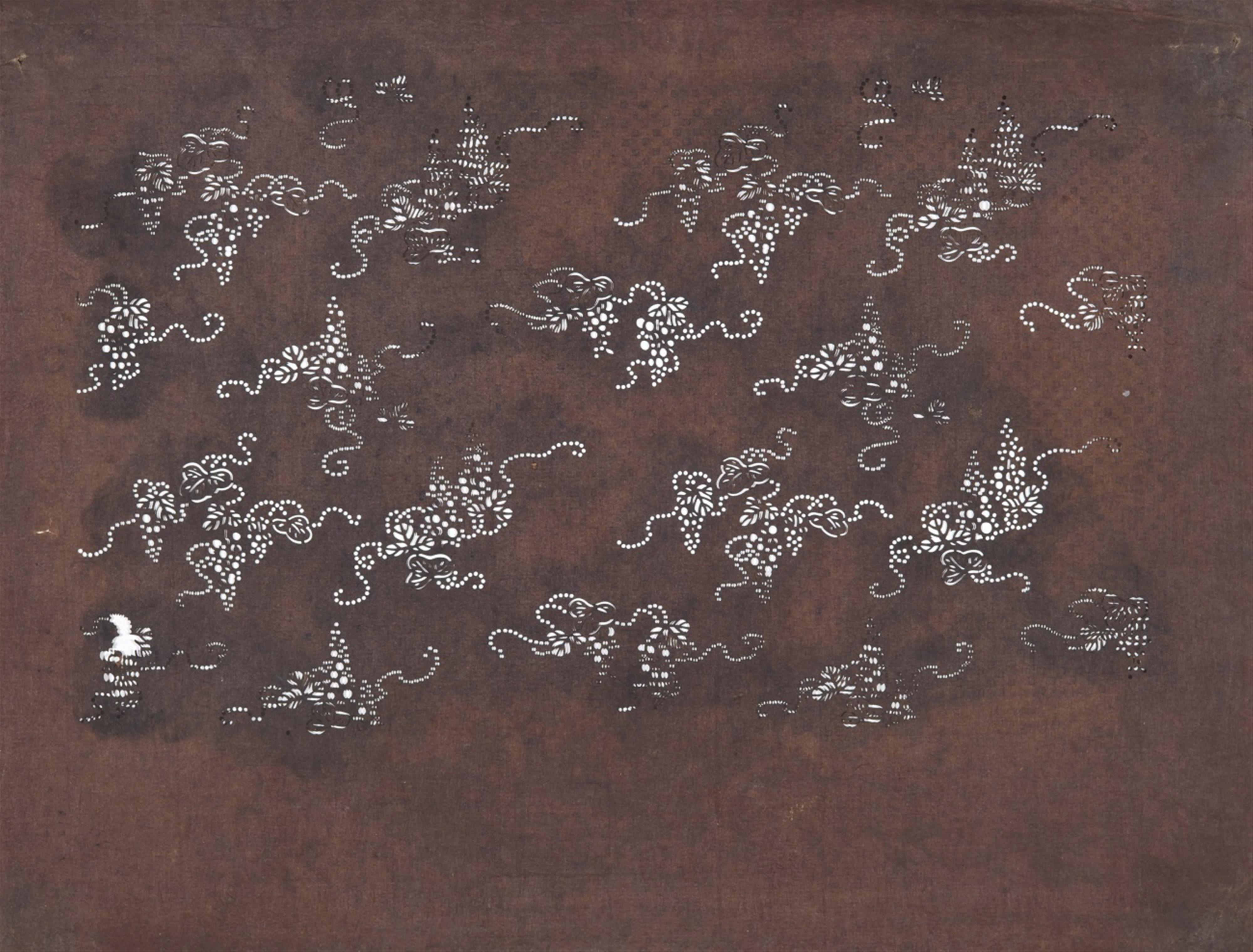 60 chuban paper stencils (katakami). Late 19th/early 20th century - image-5