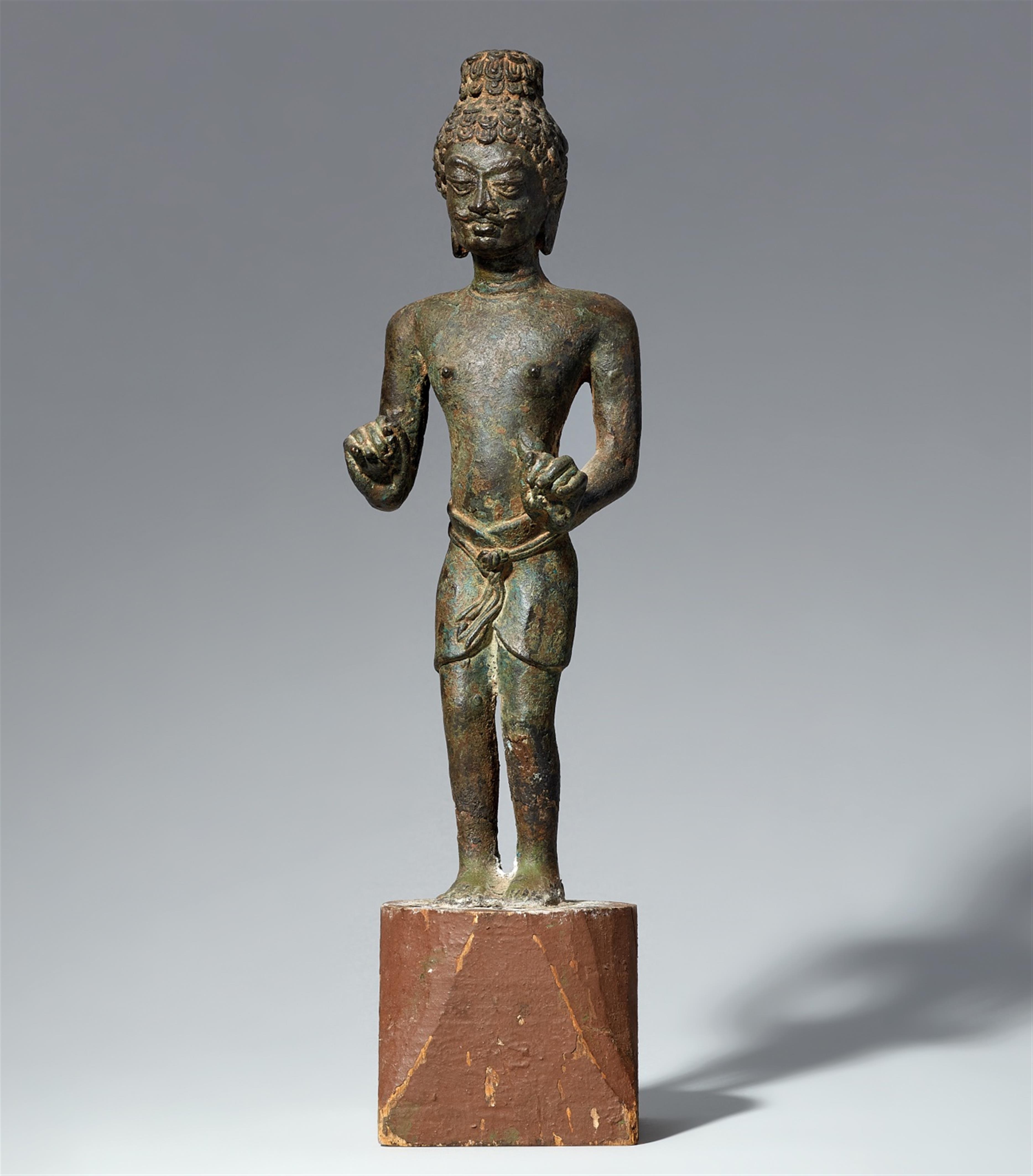 Figur des Avalokiteshvara. Bronze. Thailand, Provinz Buriram. 7./8.Jh. - image-1