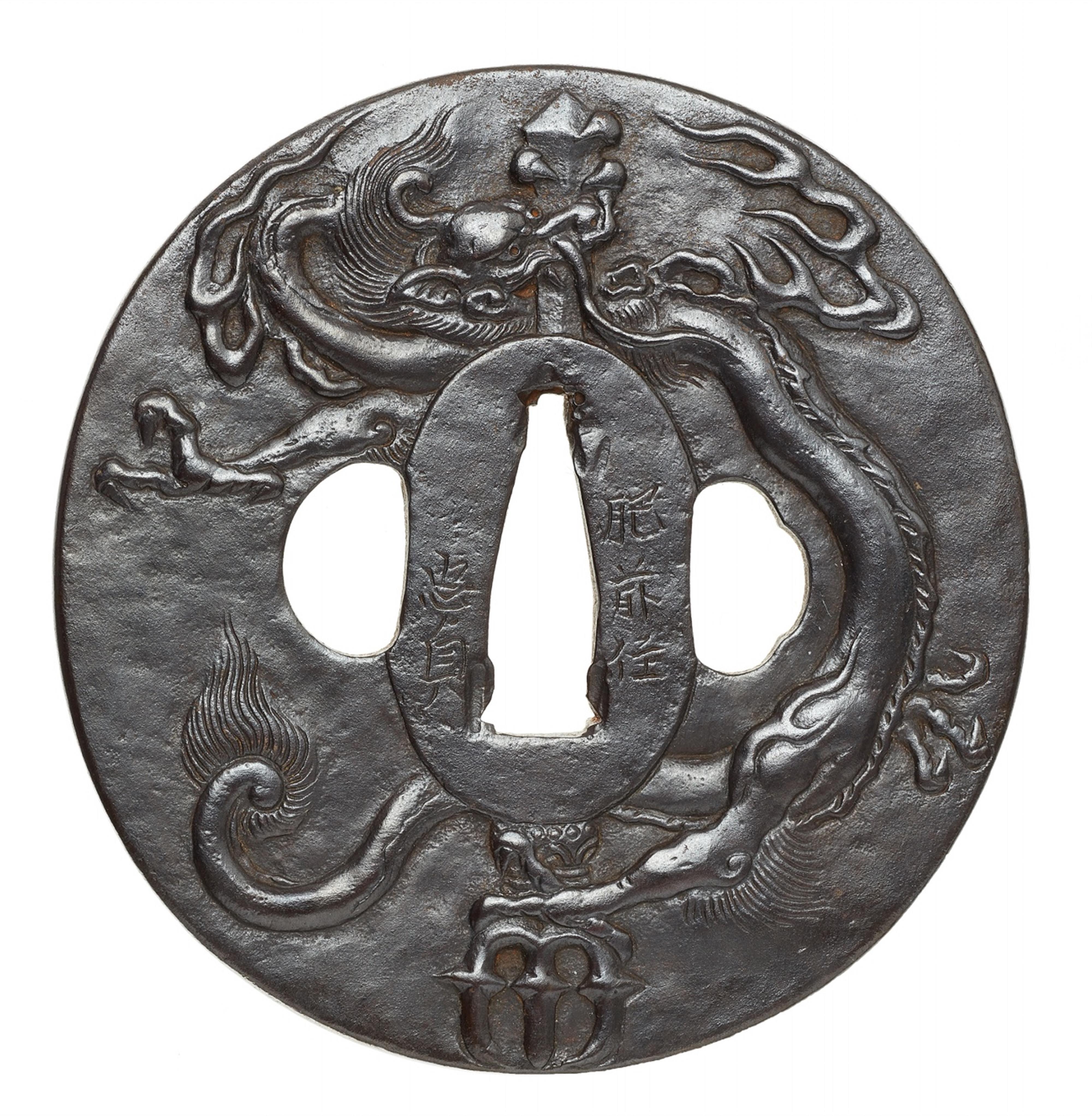 An iron tsuba. Edo period, third quarter 17th century - image-1