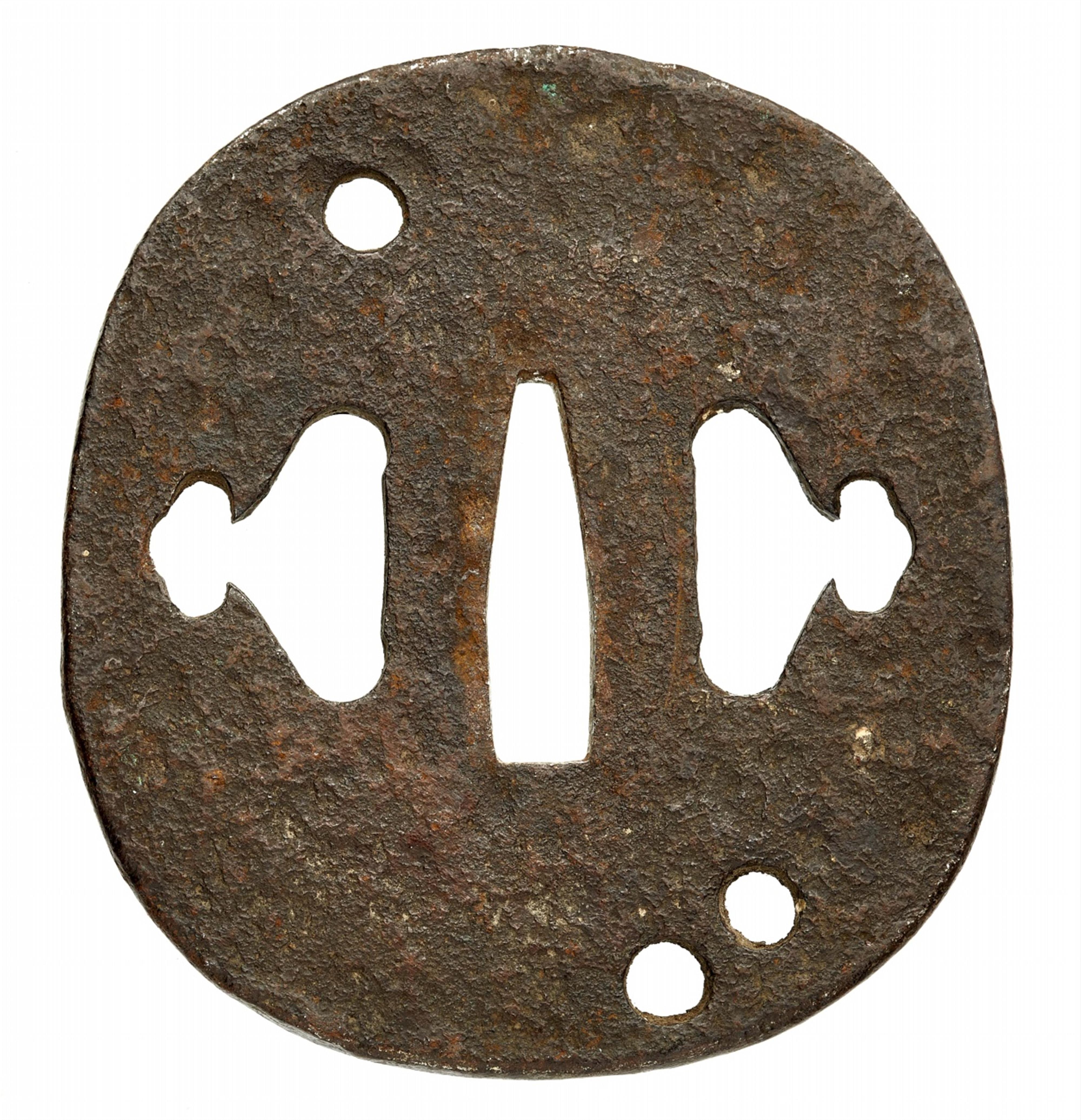 Two iron tsuba. Edo period - image-3