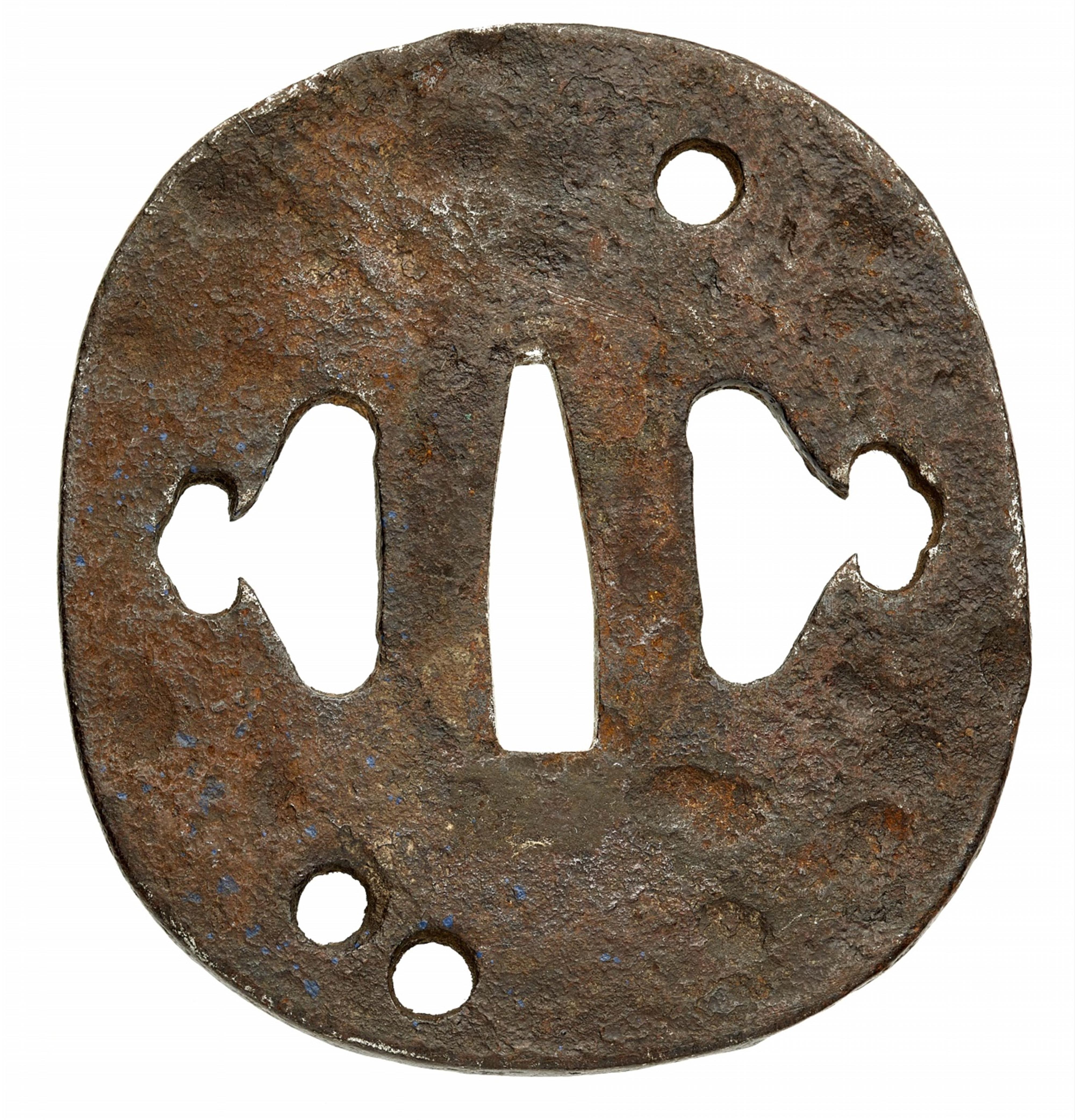 Two iron tsuba. Edo period - image-4