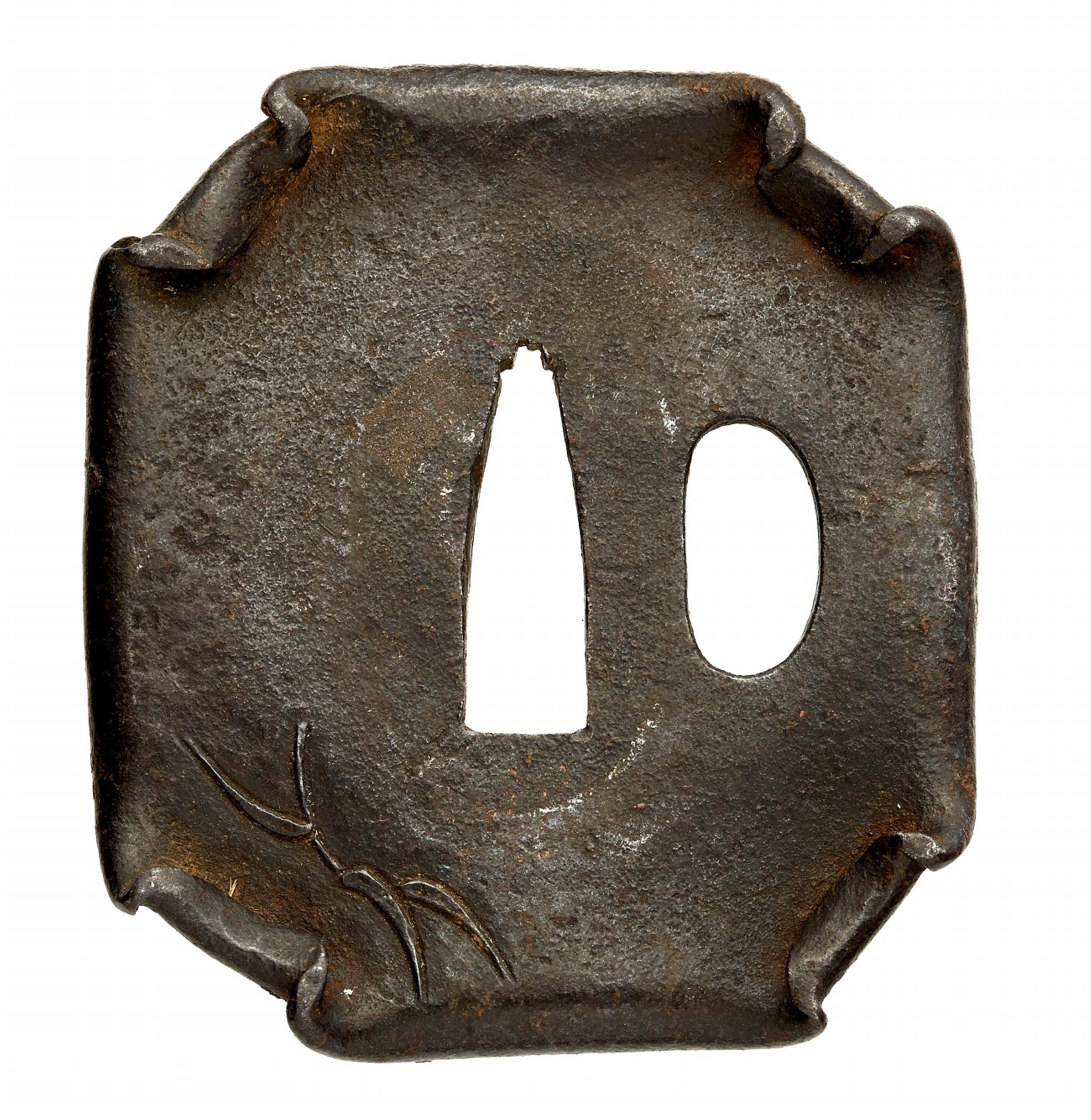 Three iron tsuba. Edo period, 18th/19th century - image-4