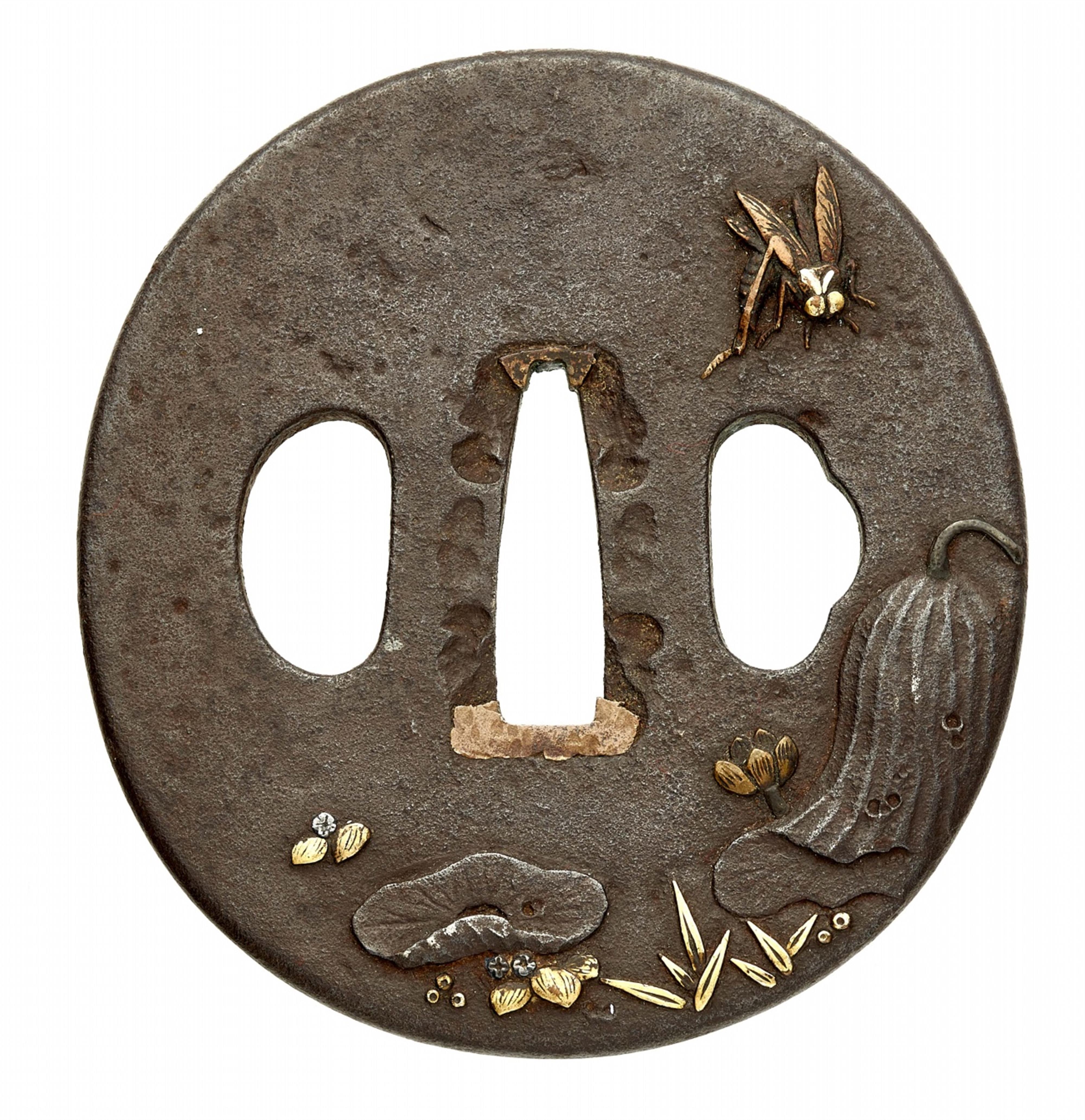 Three iron tsuba. Edo period, 18th/19th century - image-5