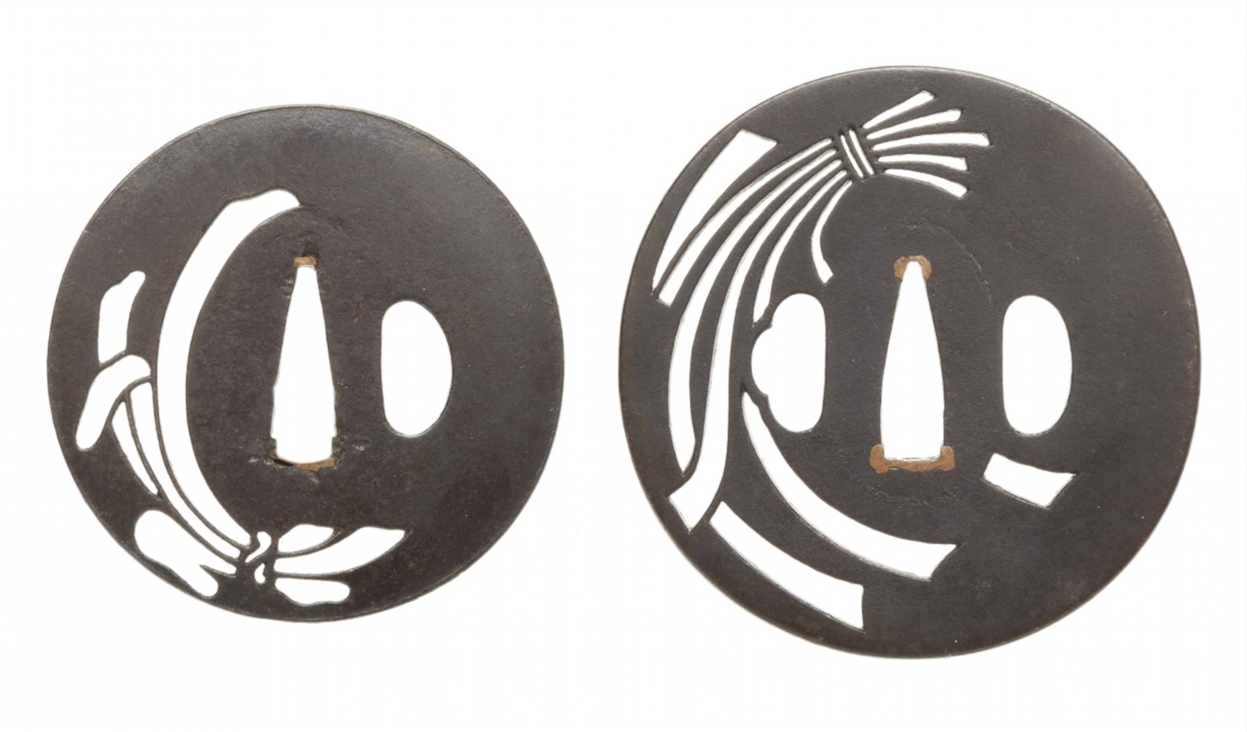 Two iron tsuba. Edo period, 18th century - image-2