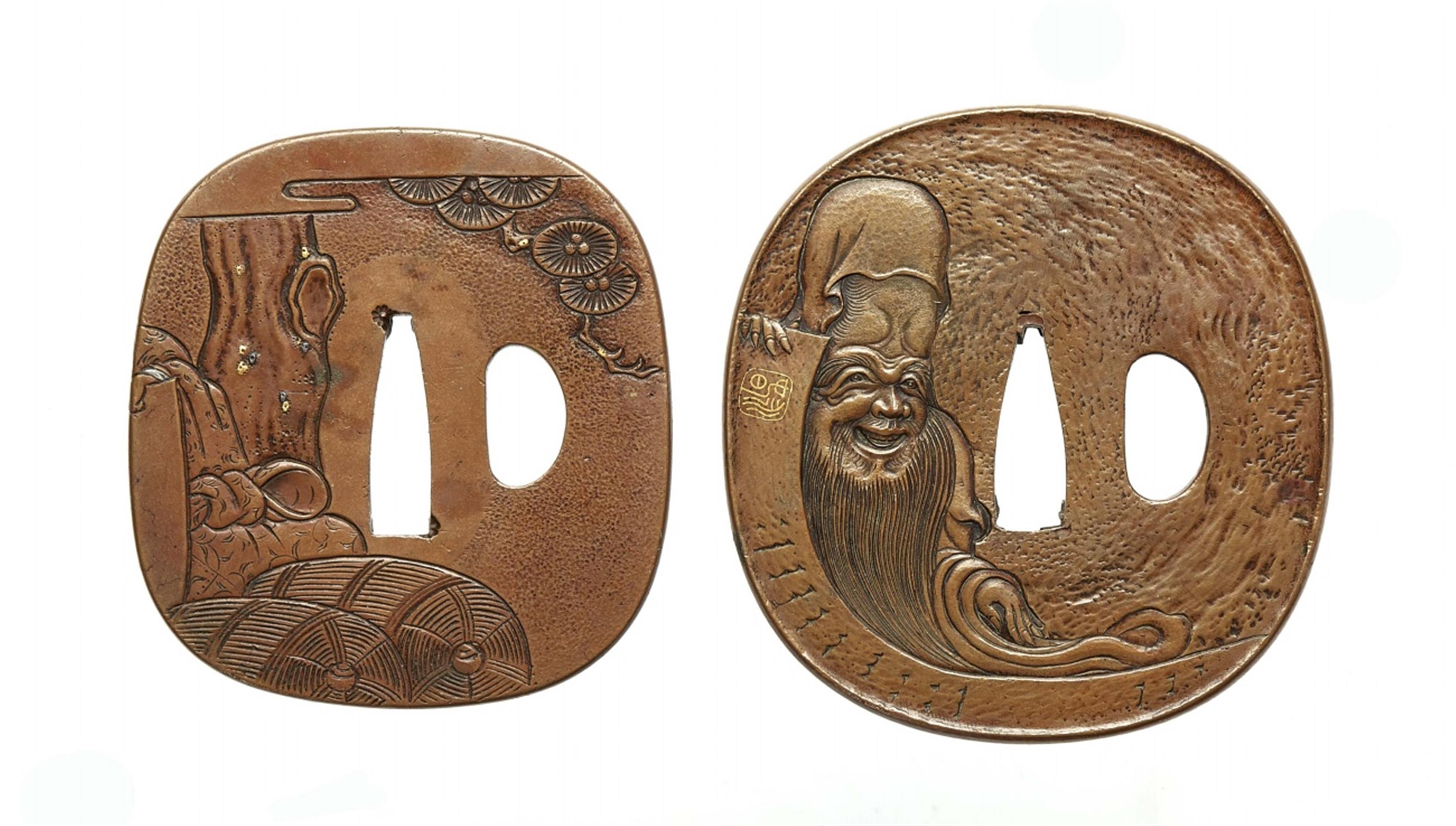 Two copper tsuba. 19th century - image-2