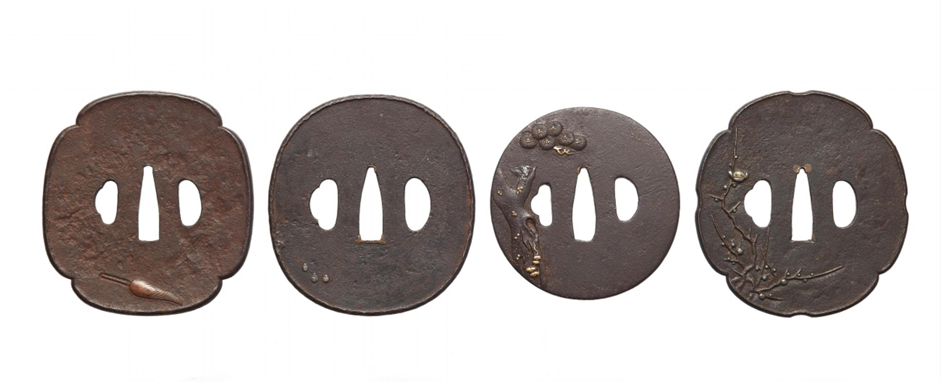 Four iron tsuba. Edo period, 18th/19th century - image-2