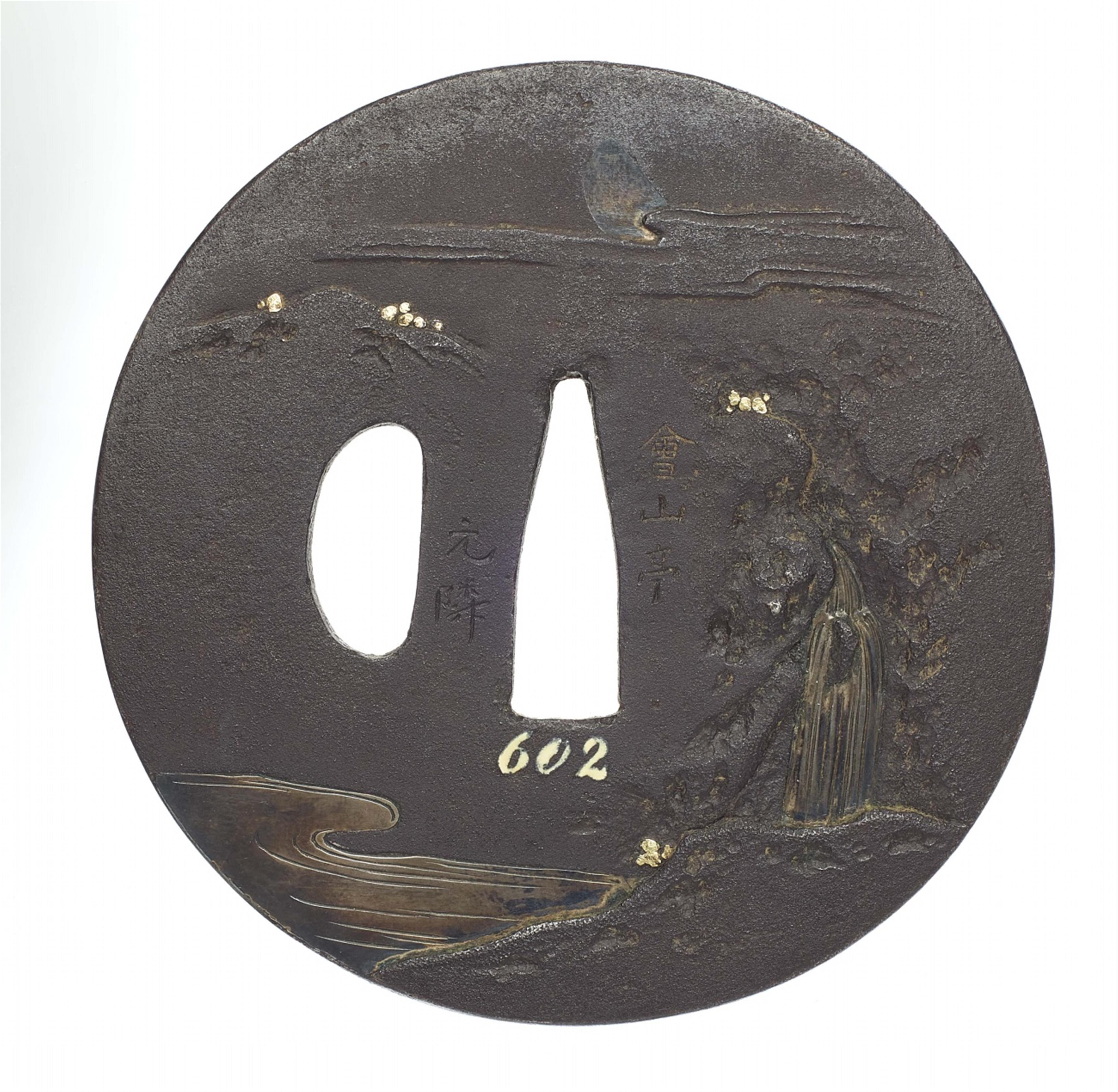 A Mito iron tsuba. Edo period, around 1800 - image-2