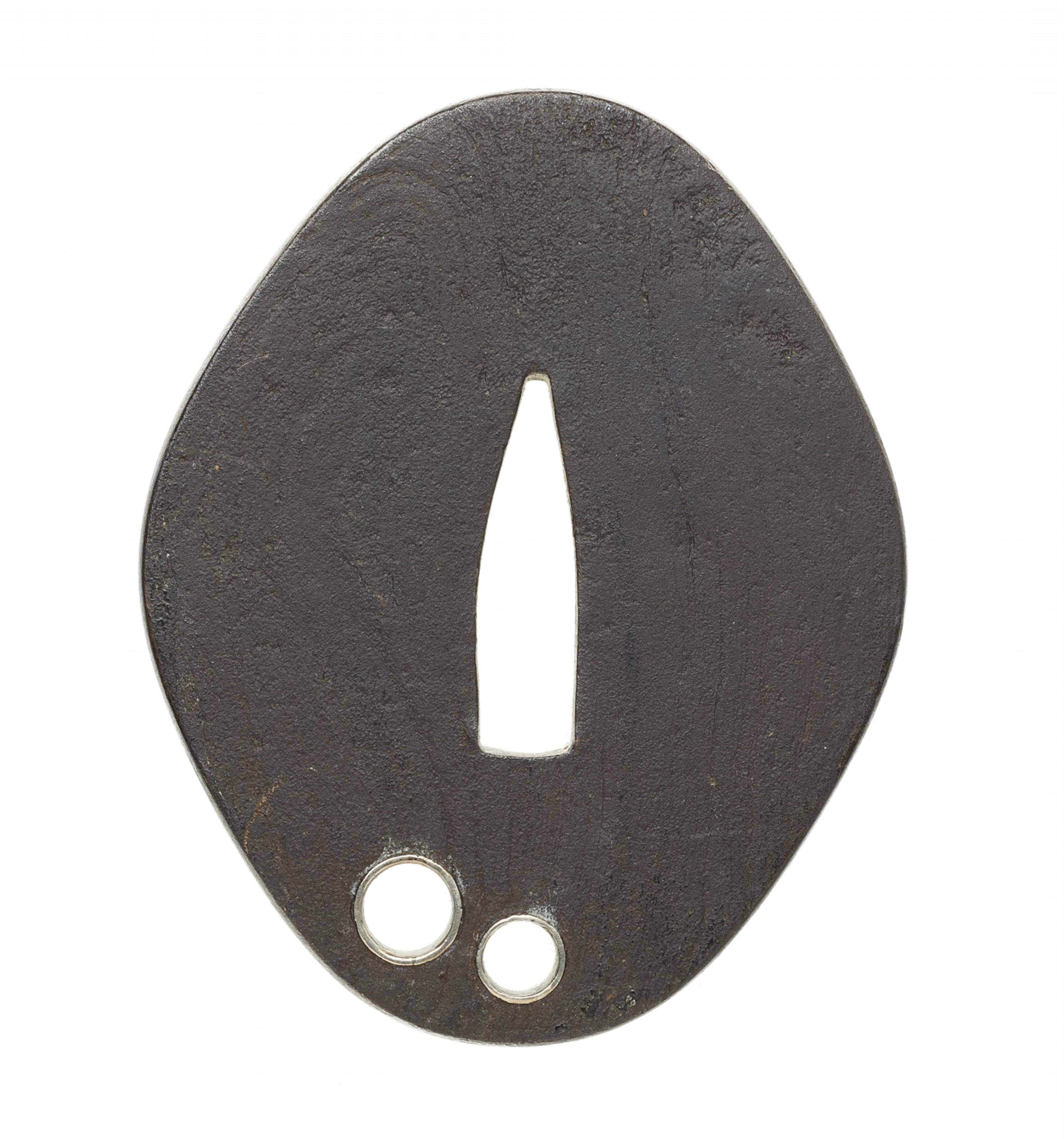 Three iron tsuba. Edo period - image-2