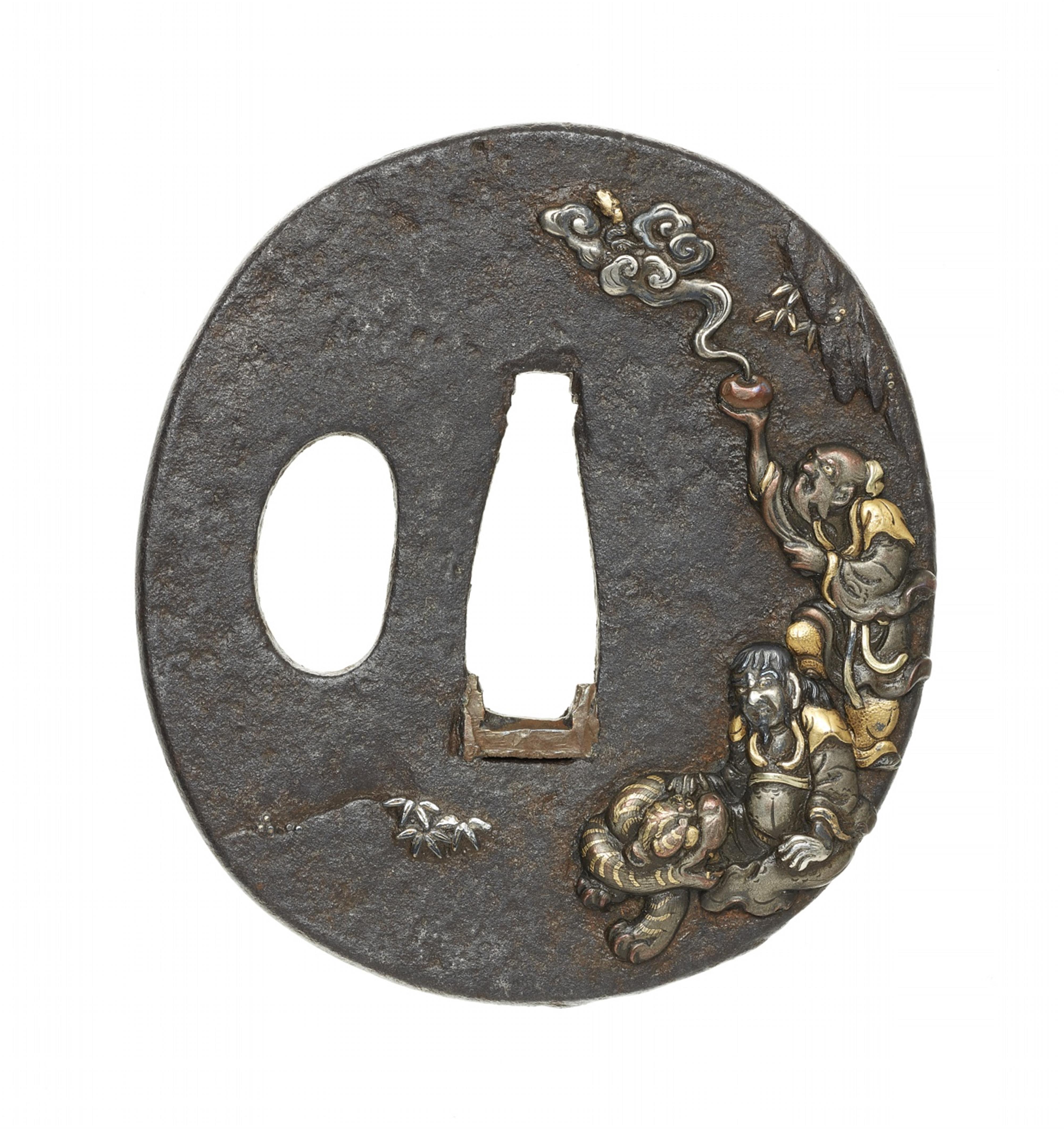 Vier tsuba. Eisen. Edo-Zeit - image-5