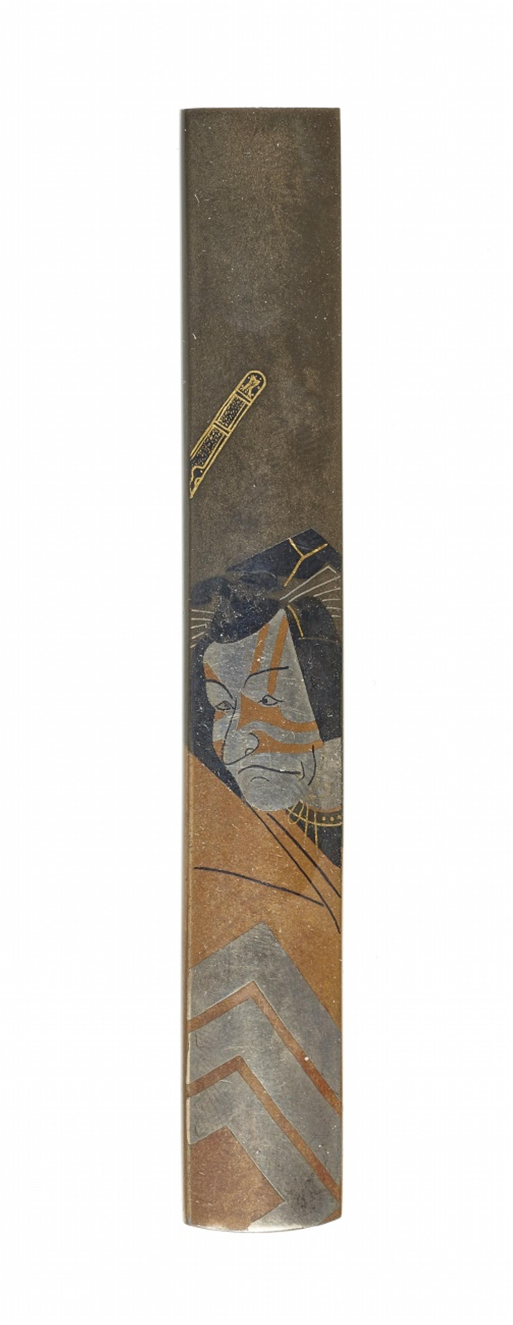 A shibuichi kozuka. Mid-19th century - image-1