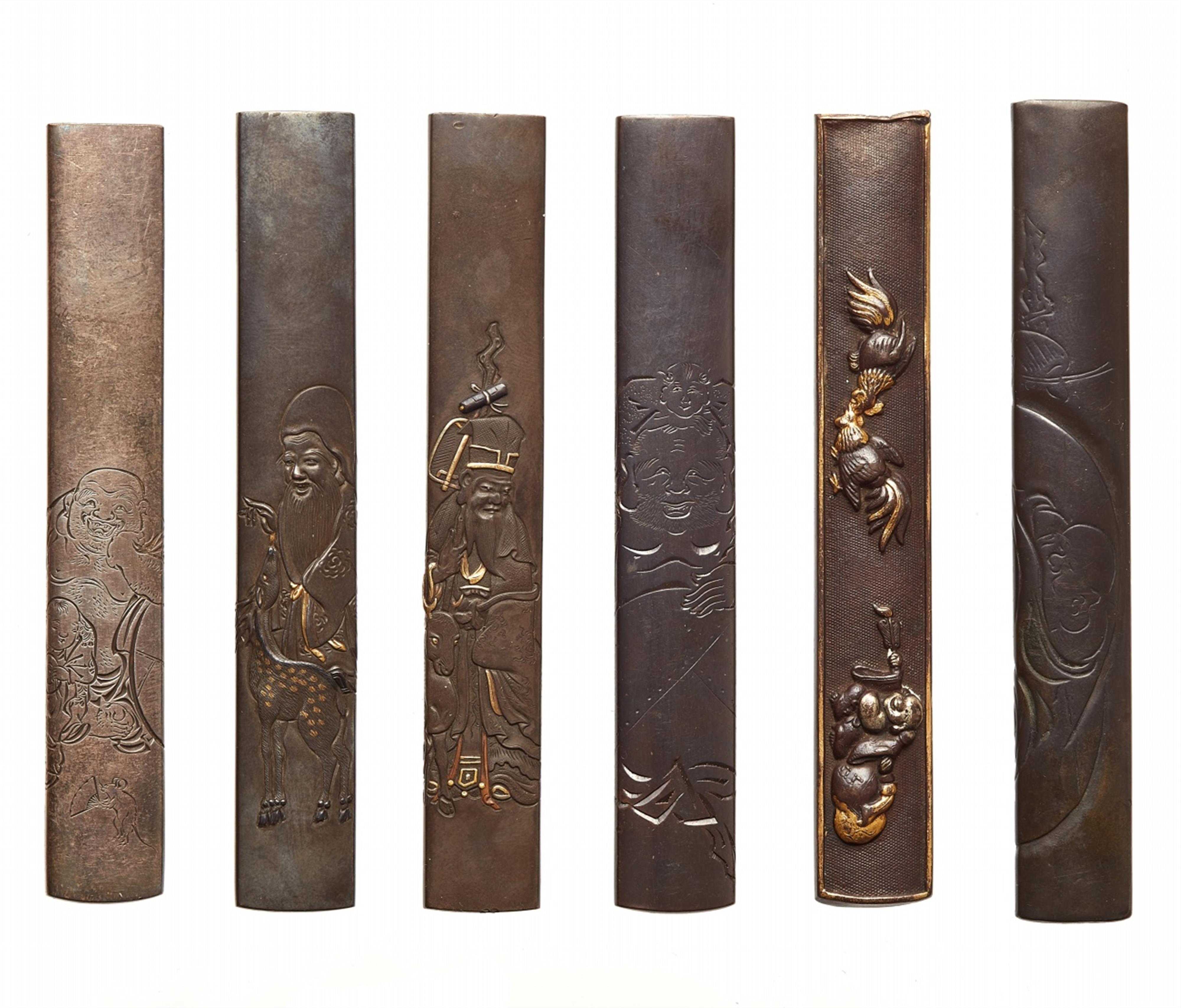 Six kozuka. 18th/19th century - image-1