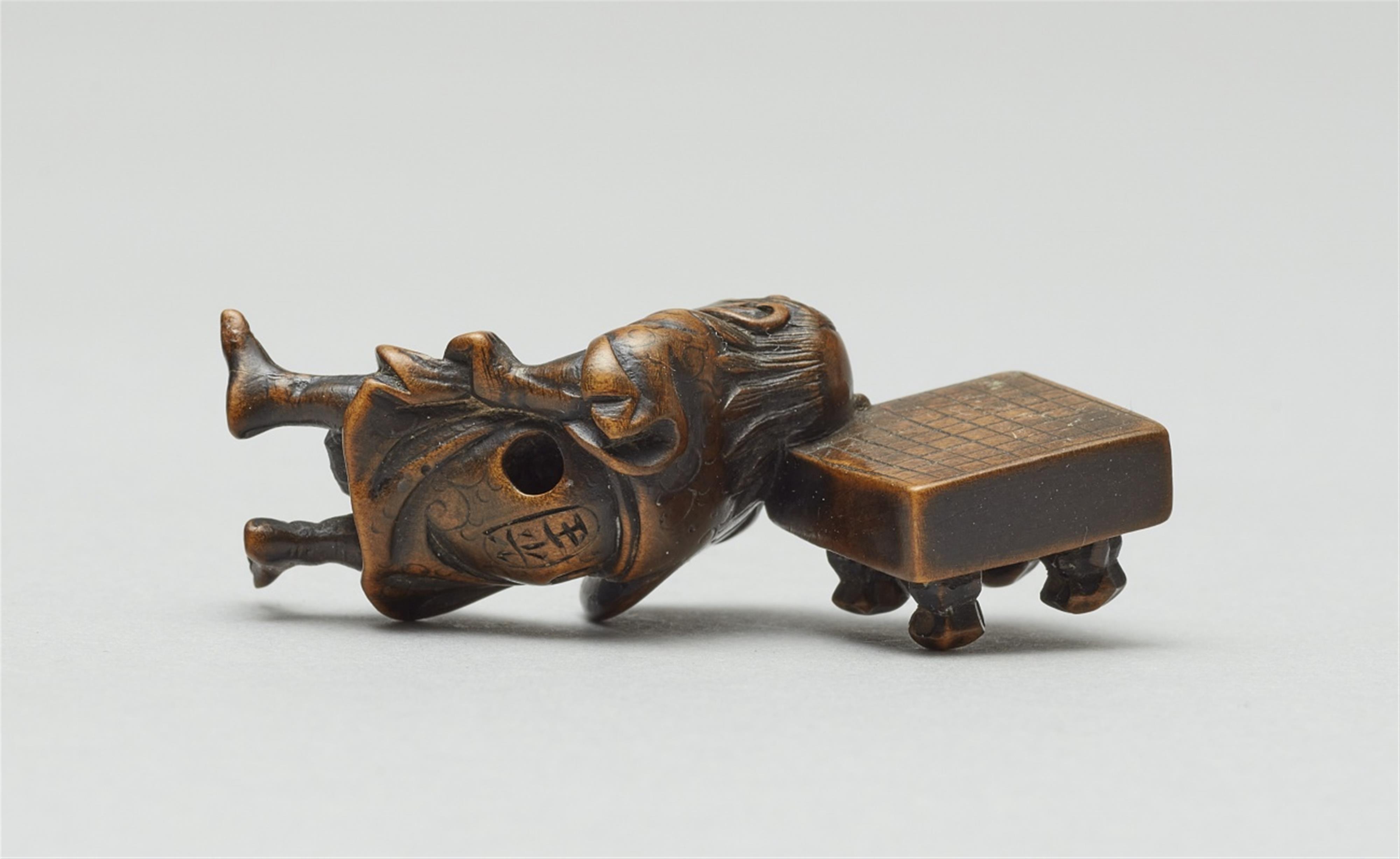 Zwei Netsuke. Buchsbaum. 19. Jh. - image-4