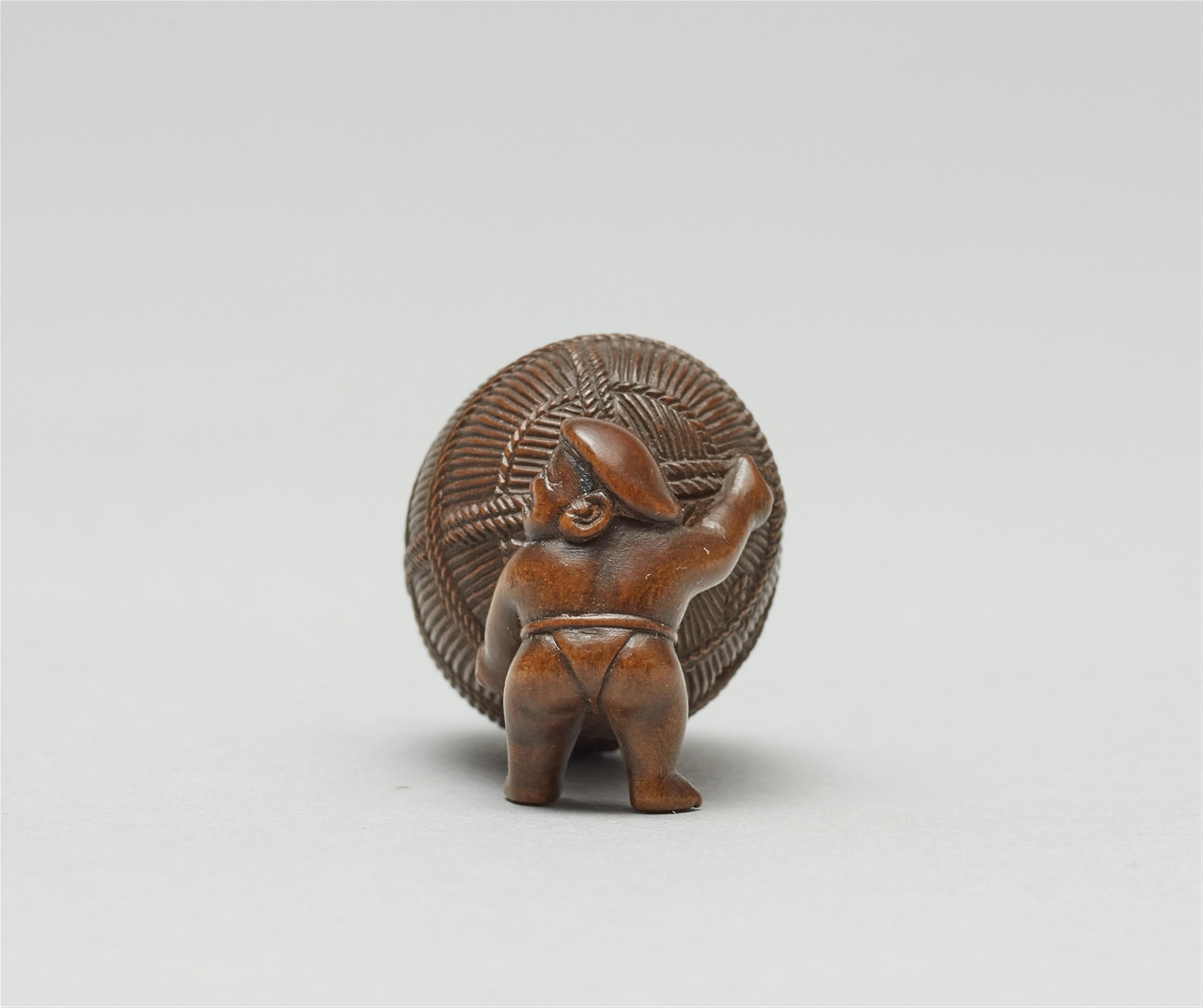 Zwei Netsuke. Buchsbaum. 19. Jh. - image-6