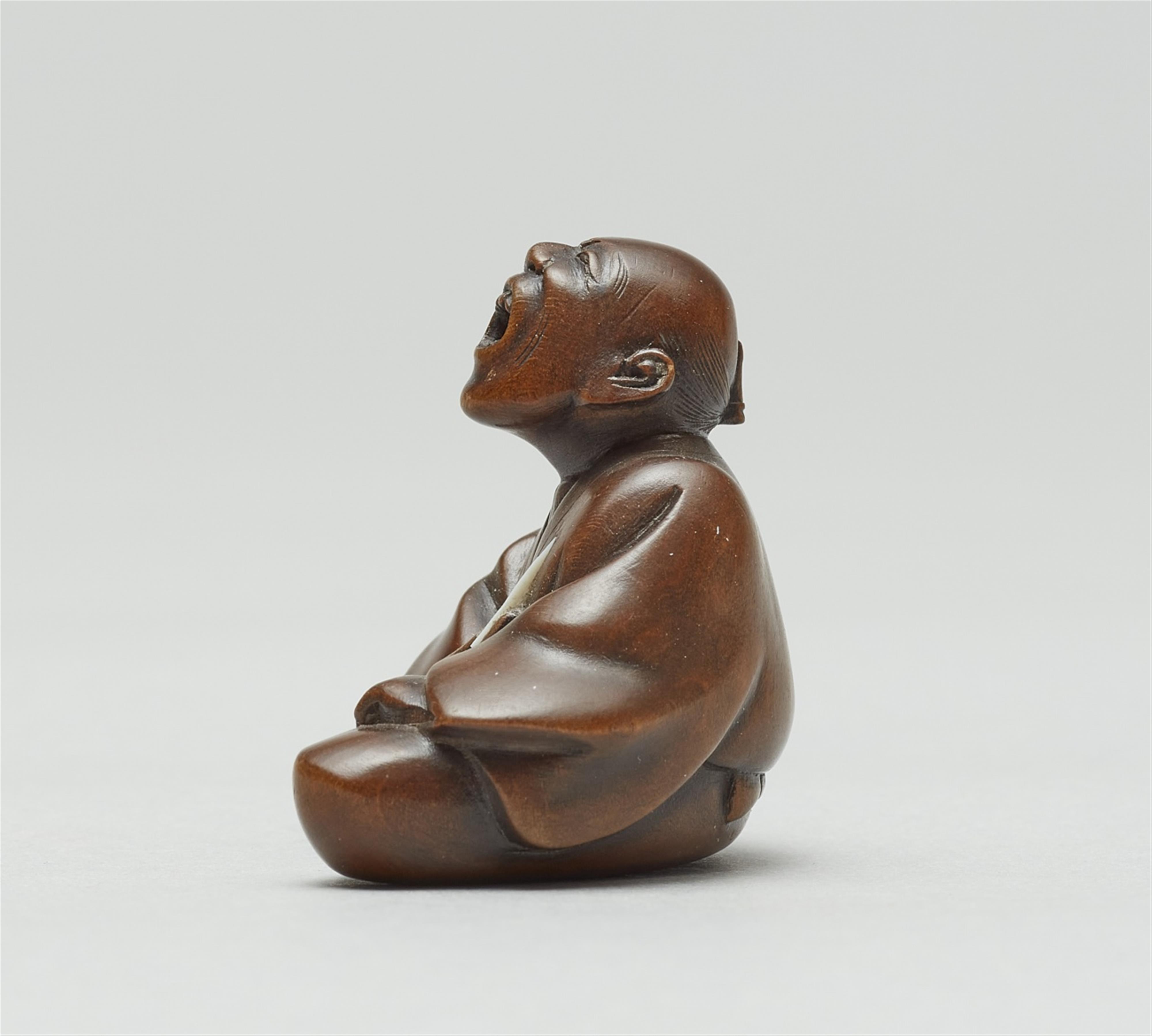 Drei Netsuke. Buchsbaum. 19. Jh. - image-2