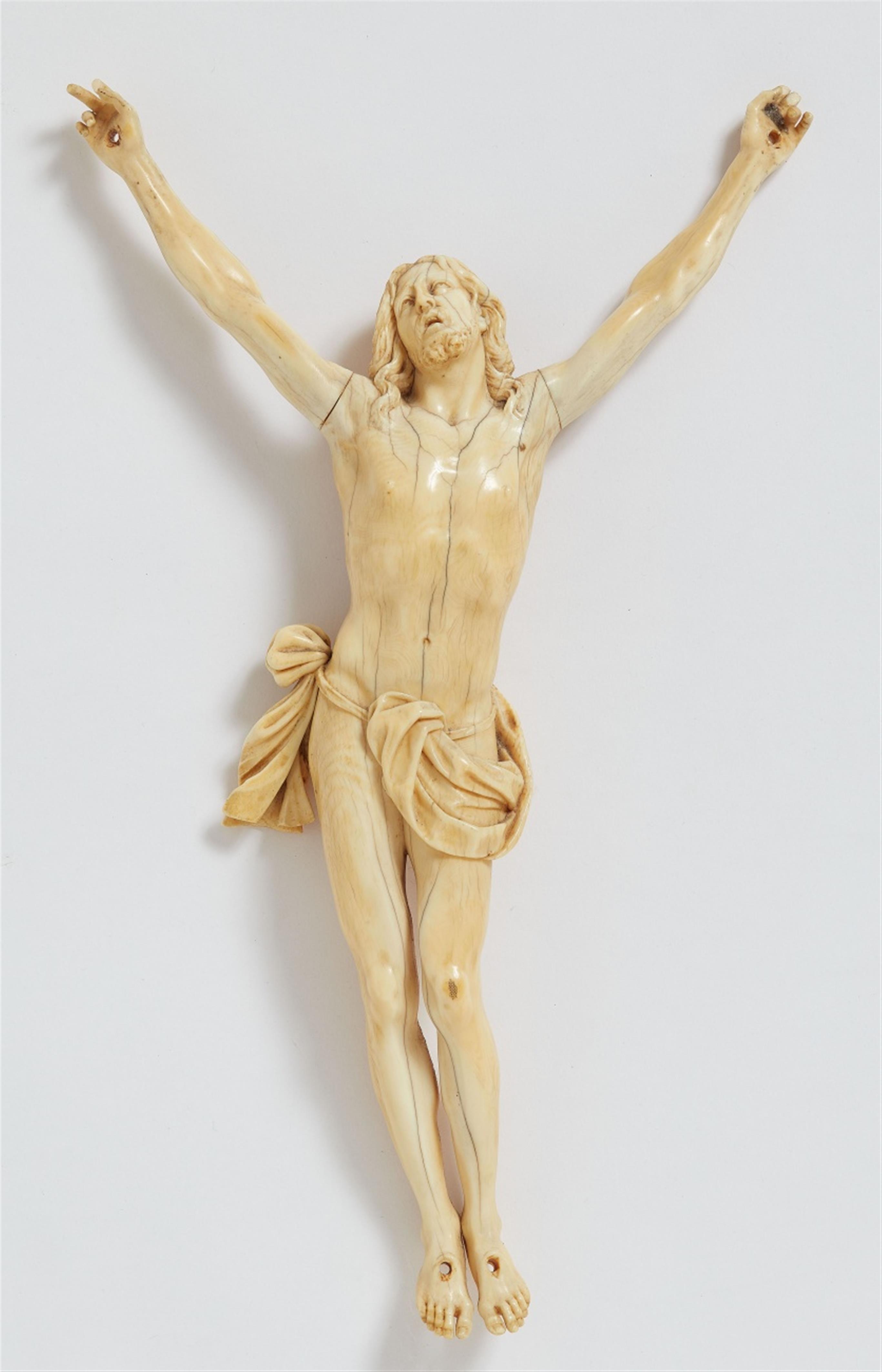 Flemish late 17th century - A late 17th century Flemish carved ivory Corpus Christi - image-1