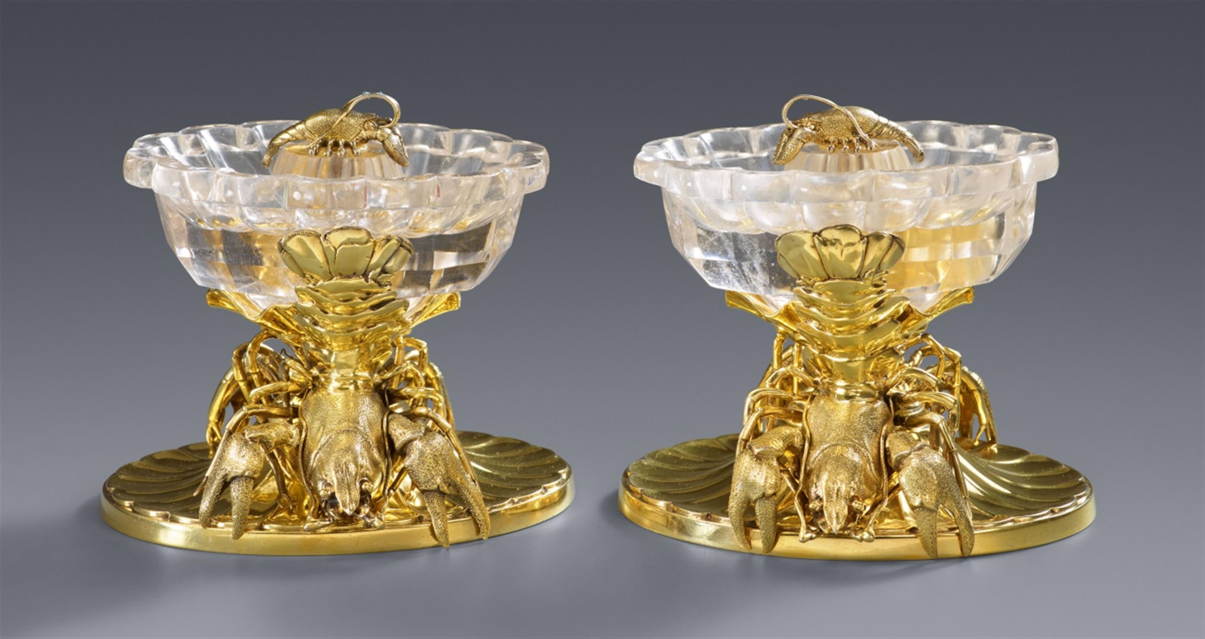 A pair of Parisian silver gilt salts - image-2