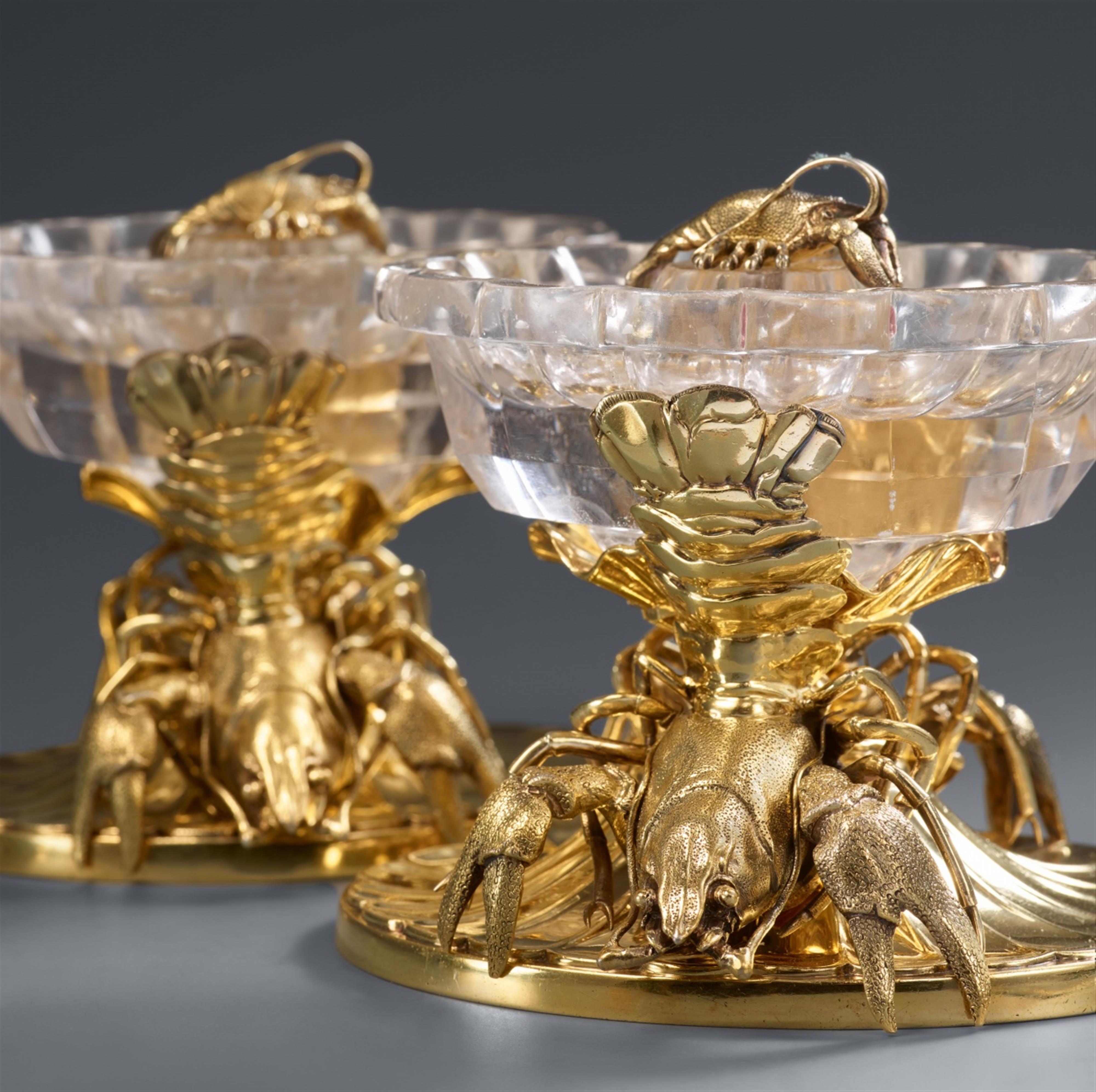 A pair of Parisian silver gilt salts - image-4