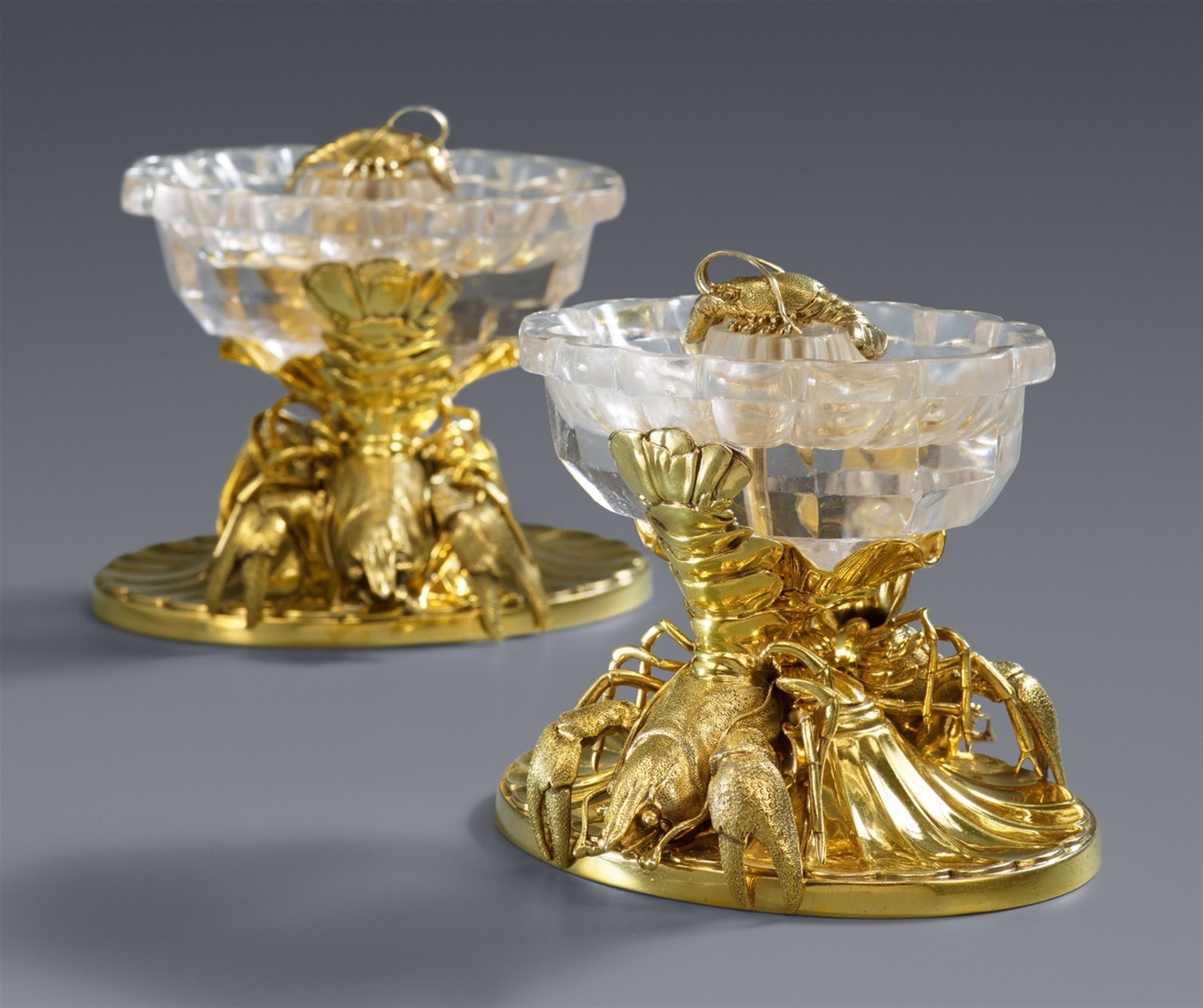 A pair of Parisian silver gilt salts - image-1