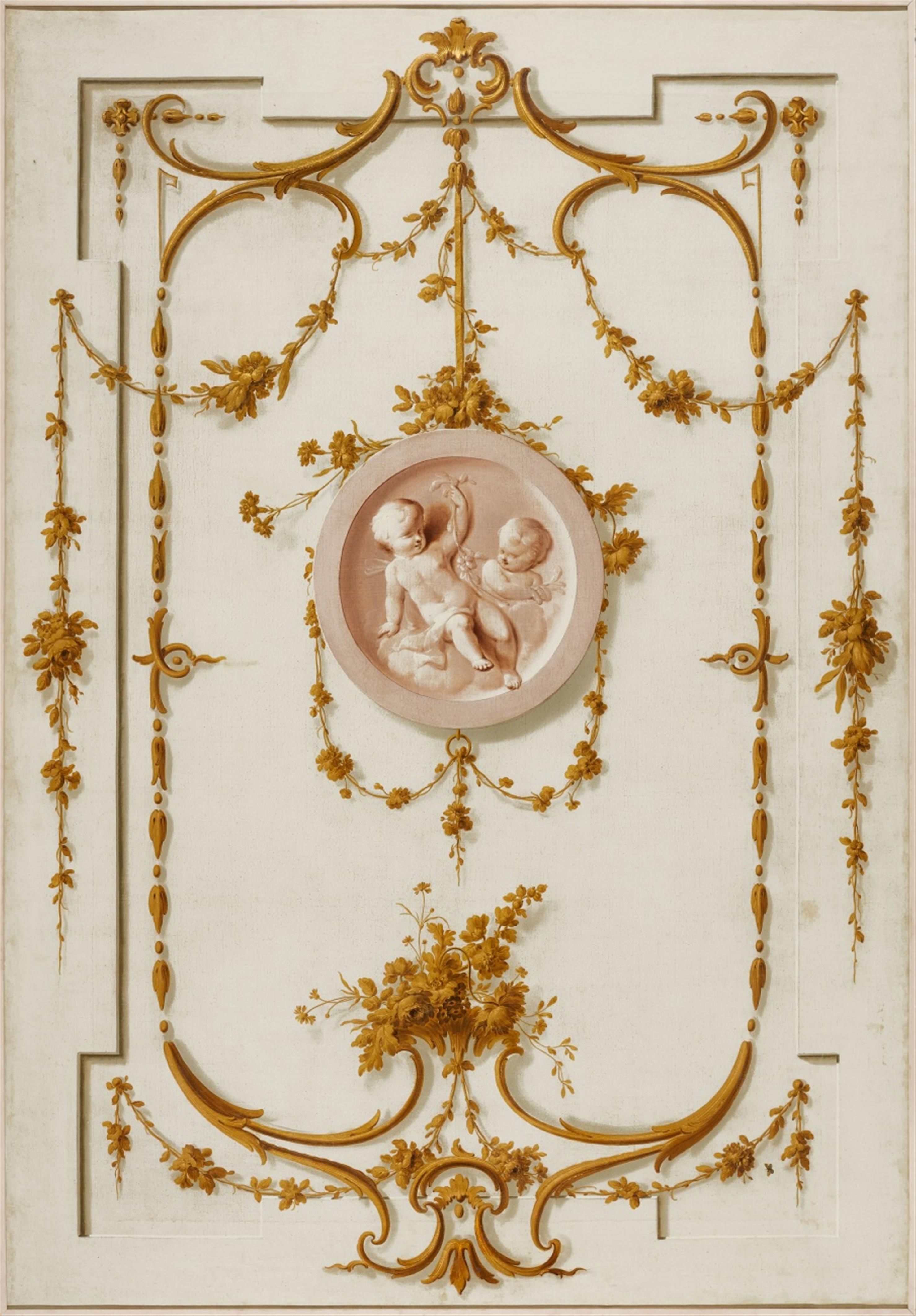 A pair of trompe l'œil wall panels - image-2