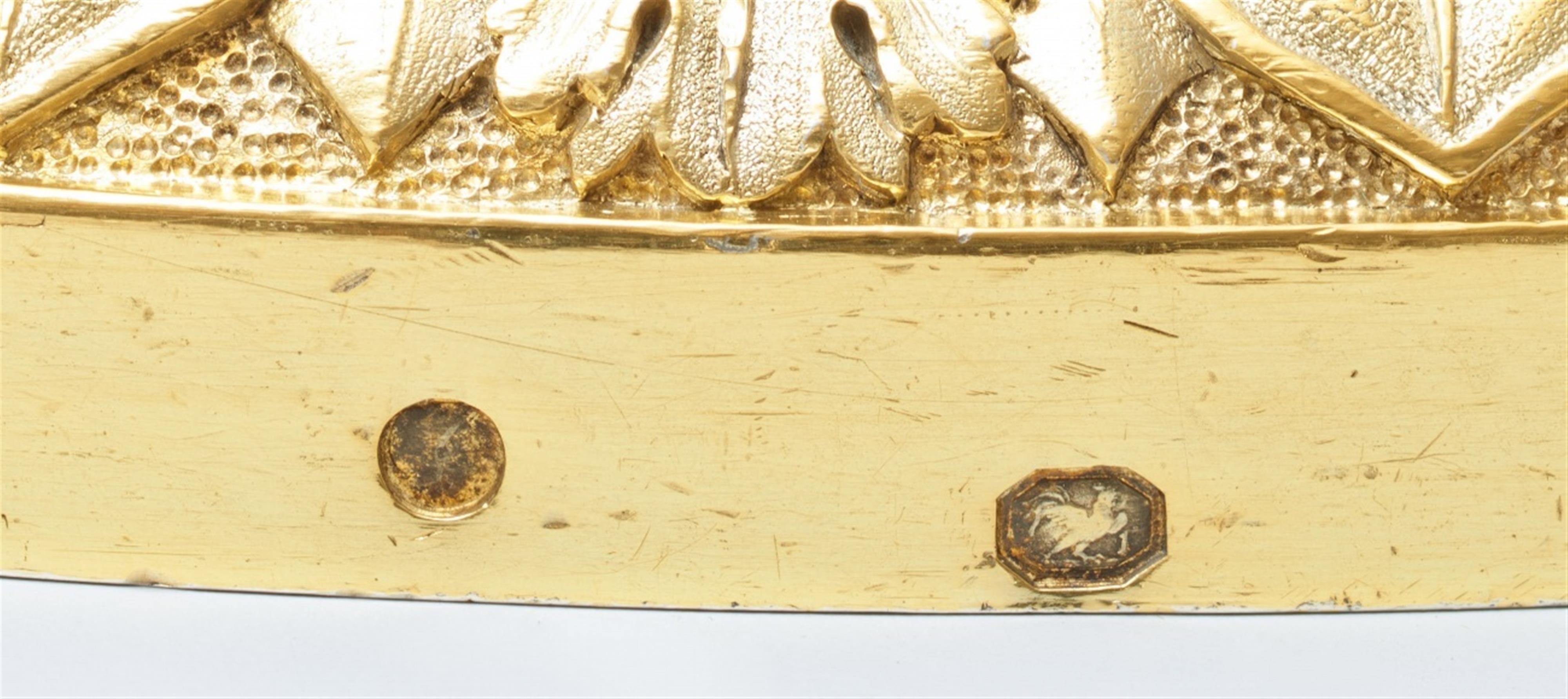 A large pair of silver gilt girandoles - image-5