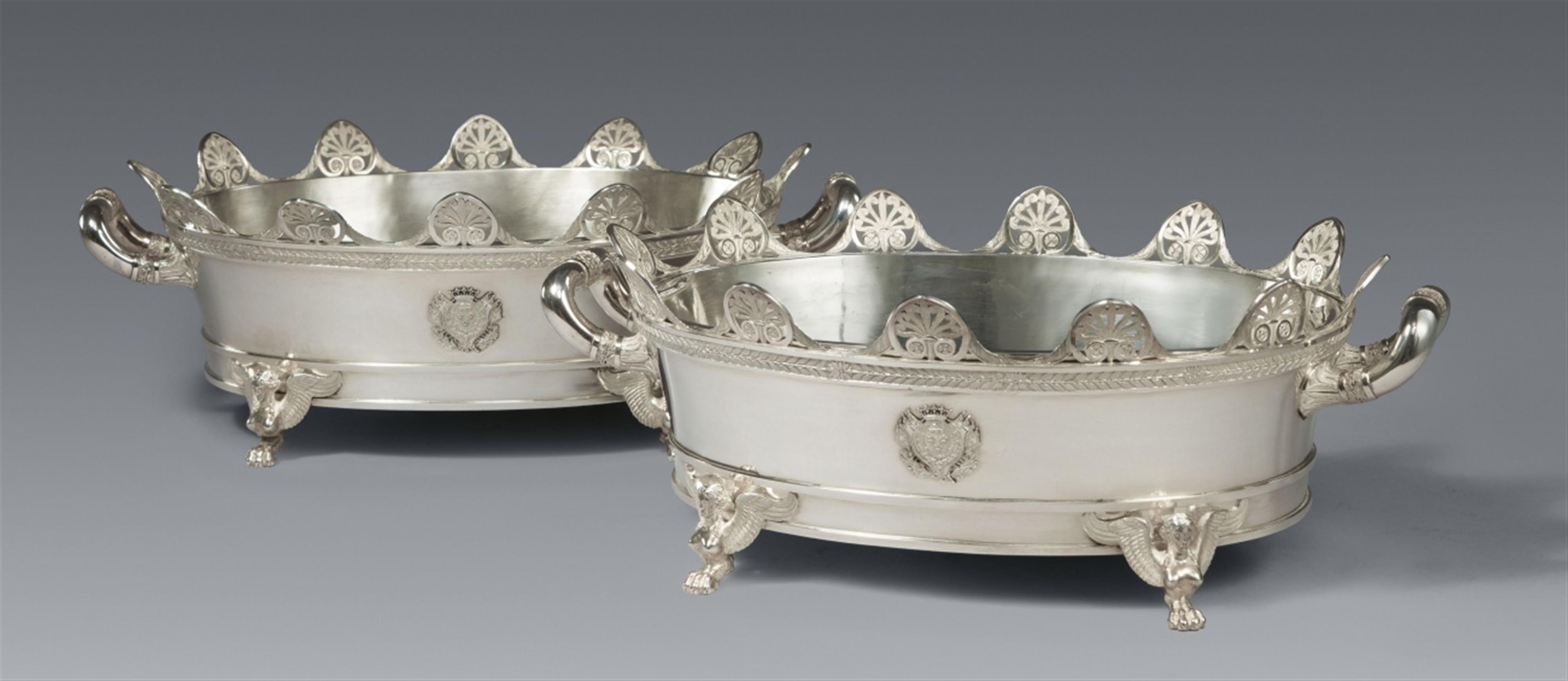 A pair of silver glass coolers from a service made for the Duc d'Orléans - image-1