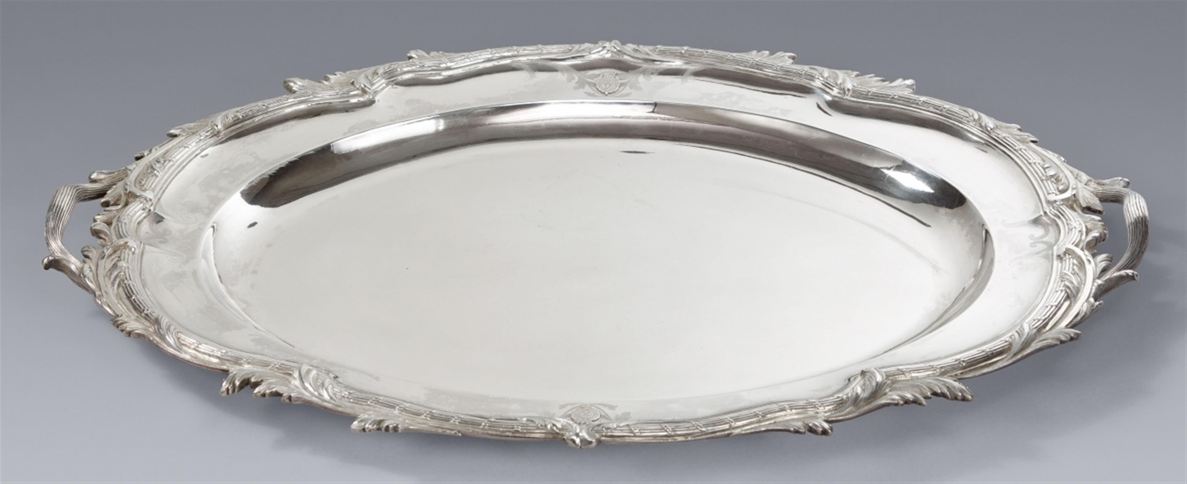 A large silver platter from a service made for the Duc d'Orléans - image-1