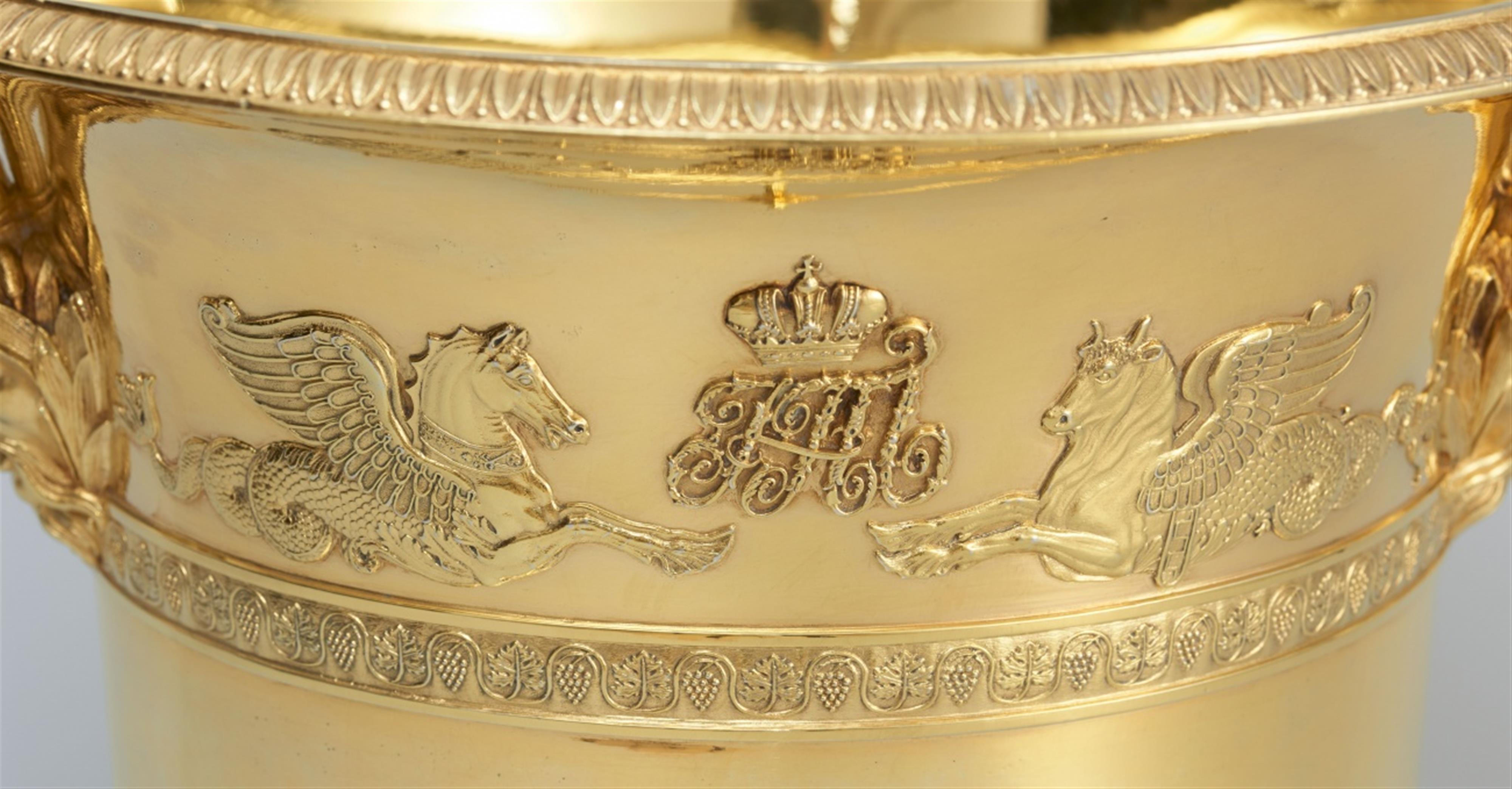 A silver gilt wine cooler from a service made for Grand Prince Nicholas Pavlovich - image-3