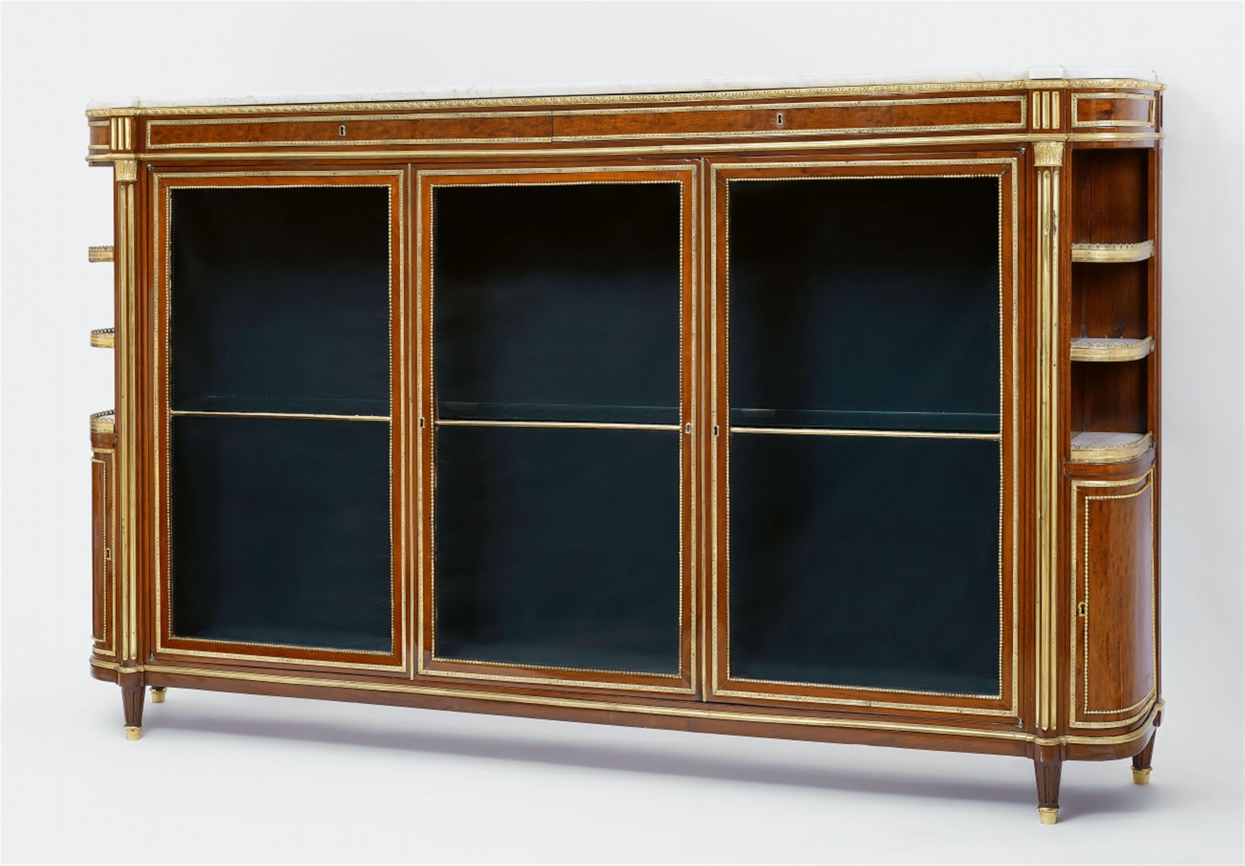 An elegant Parisian Louis XVI style library cabinet - image-1