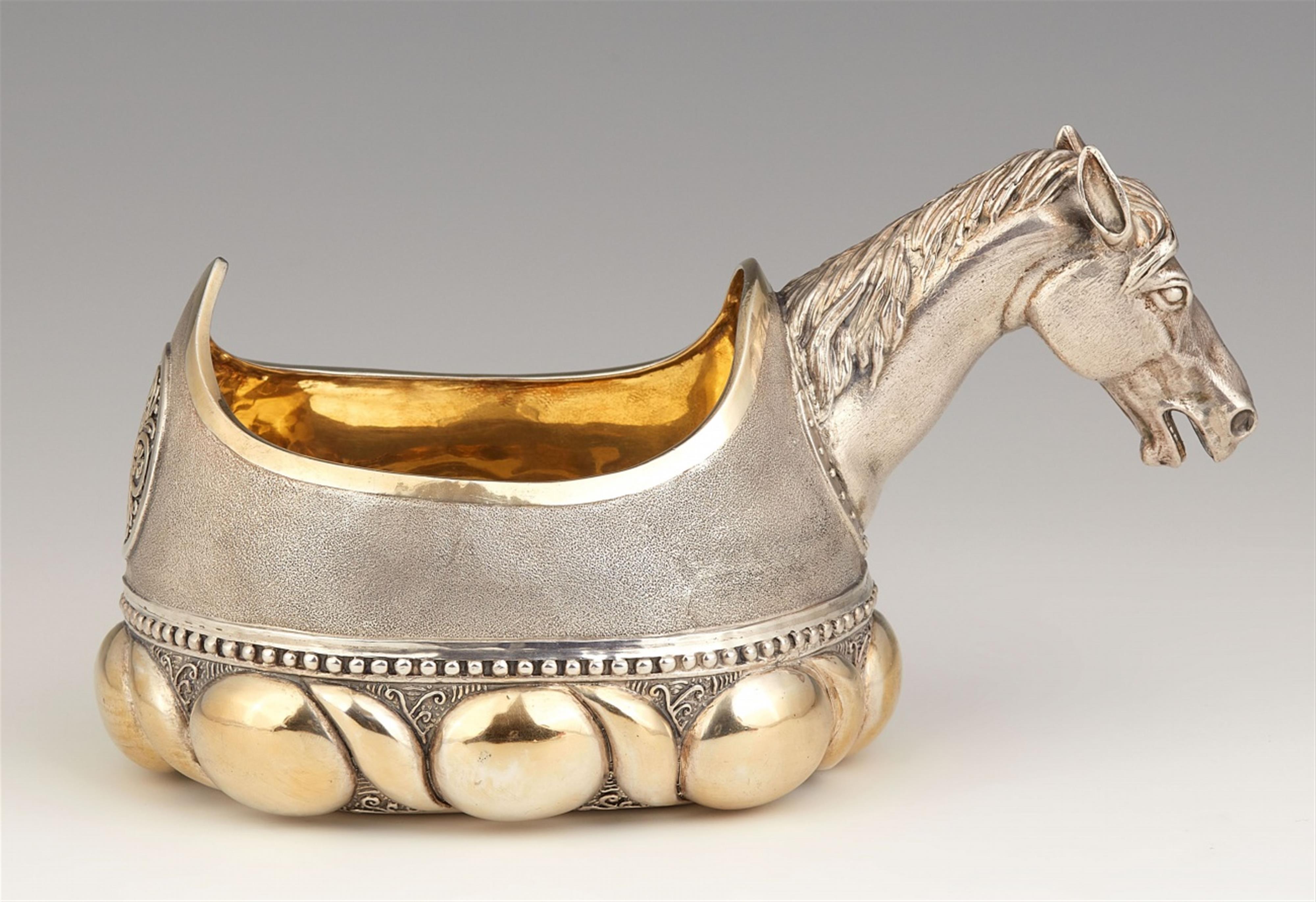 A Moscow partially gilt silver kovsh - image-2