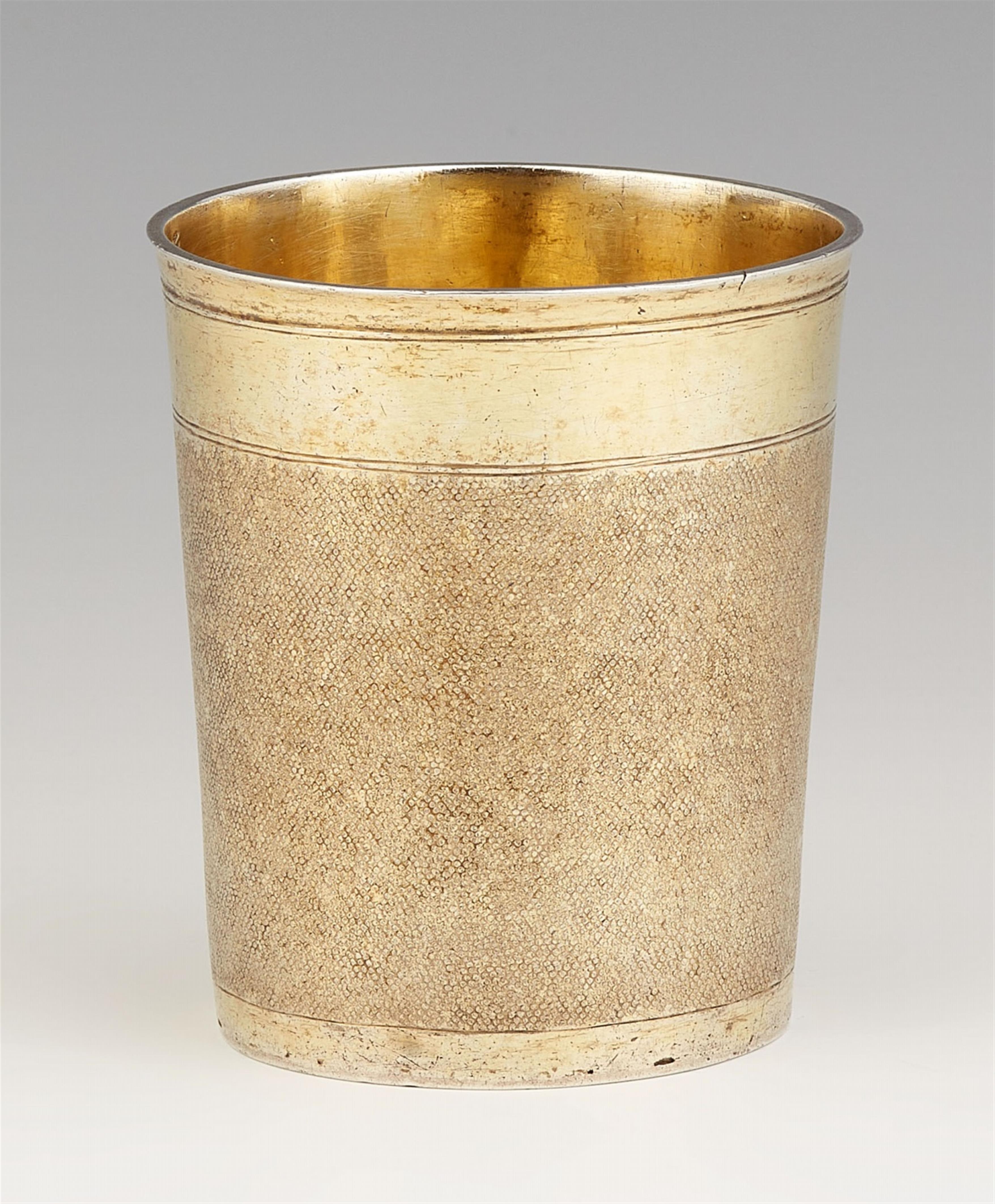 A Strasbourg silver gilt snakeskin beaker - image-1