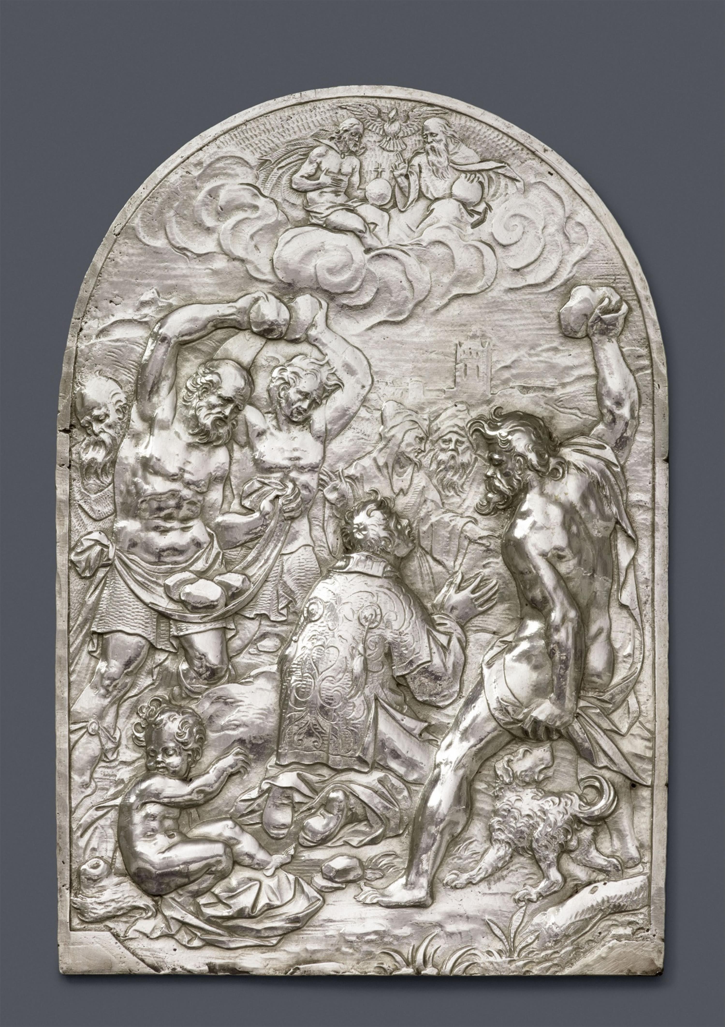 A silver relief with the martyrdom of St. Stephen - image-1