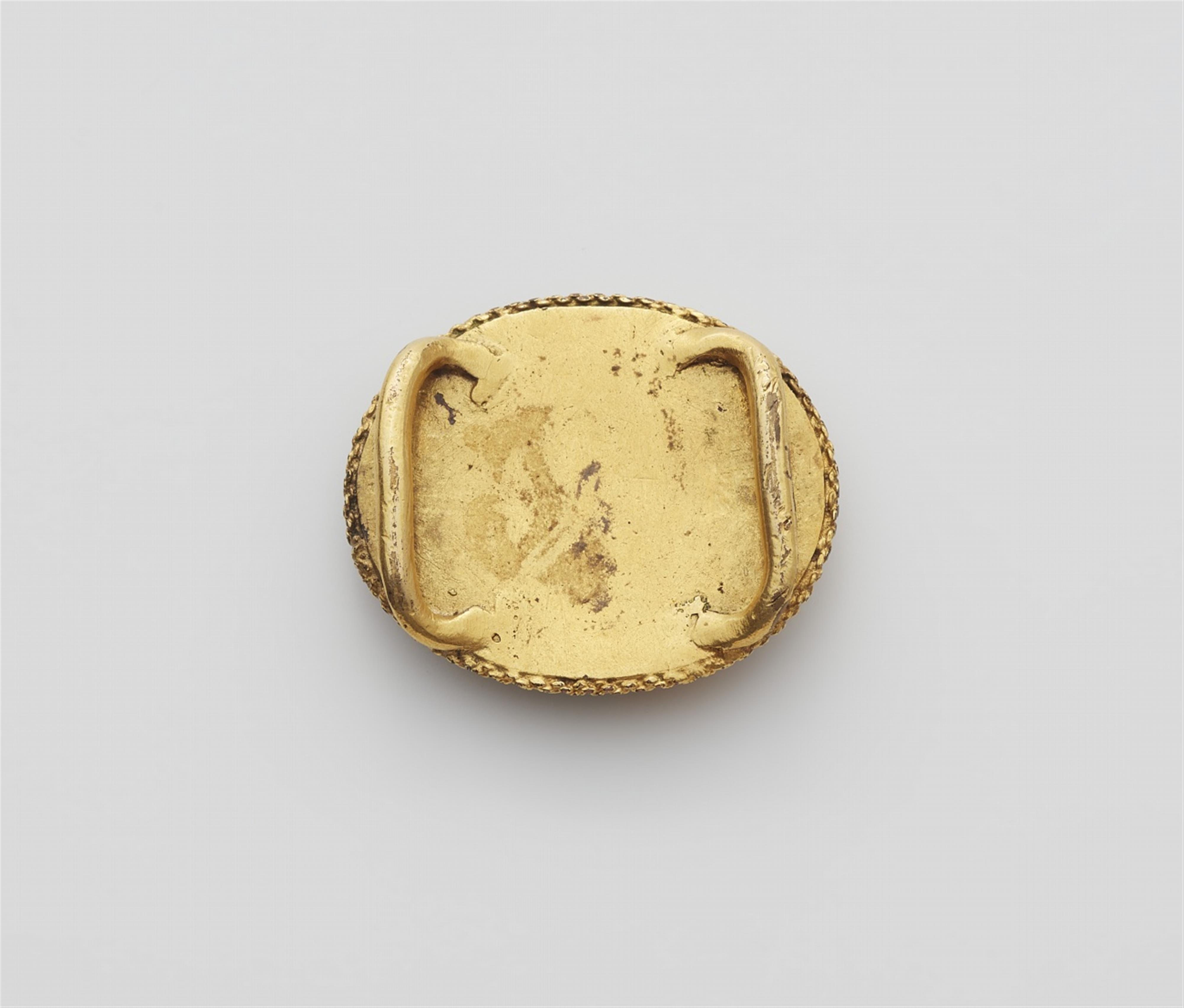 An enamel brooch depicting Samson and Delilah - image-2